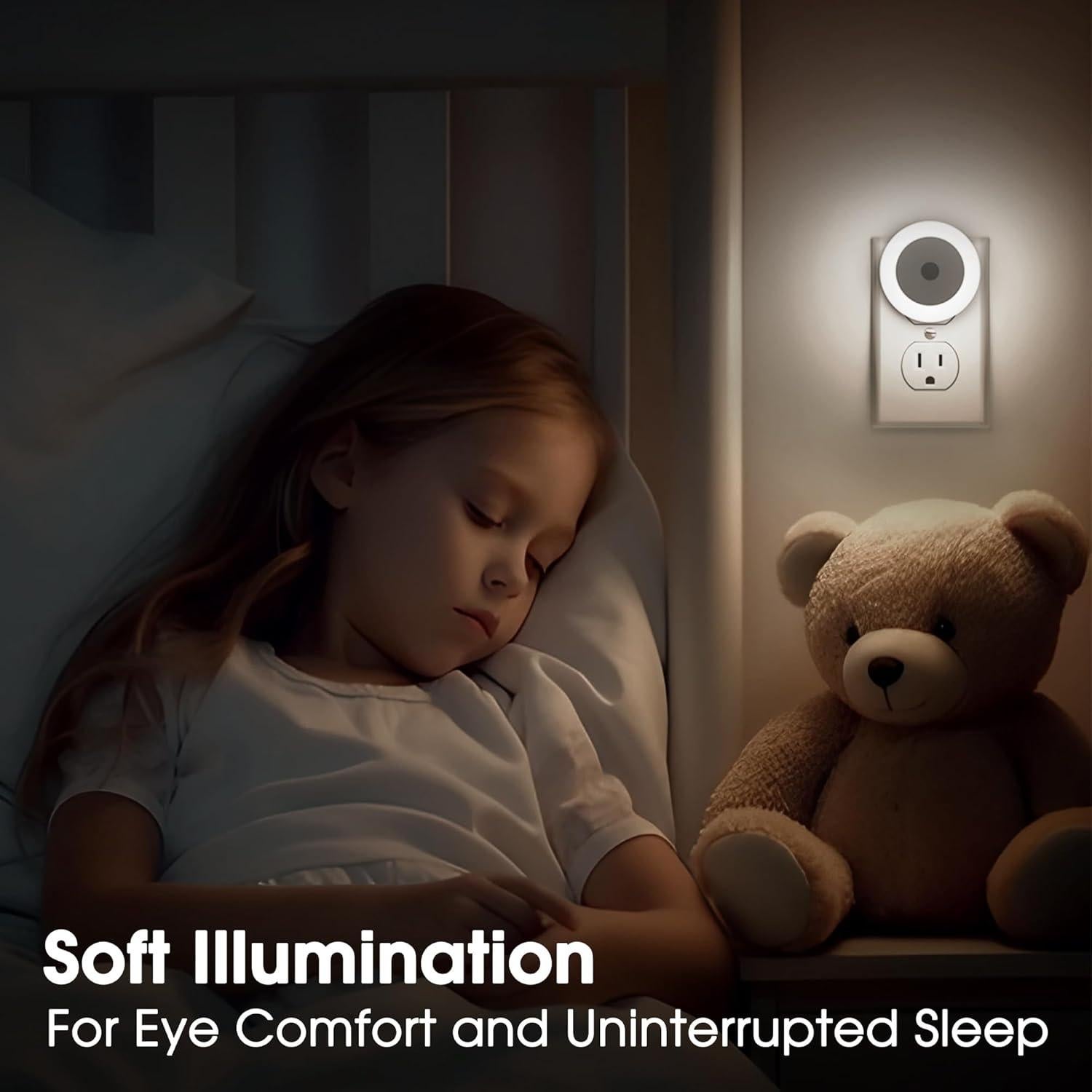 Luces Nocturnas LED Briignite 4Pack con Sensor Luz Fría