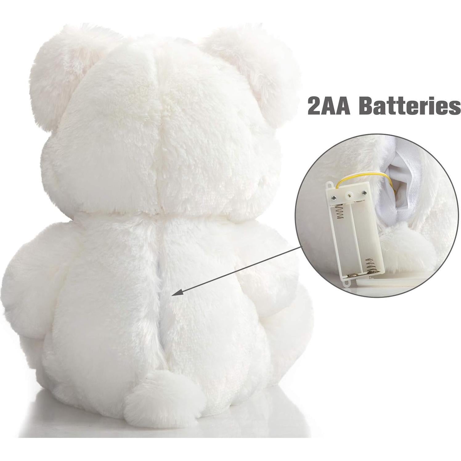 Oso de Peluche HollyHOME 33 cm con Corazón Rosa Te Quiero