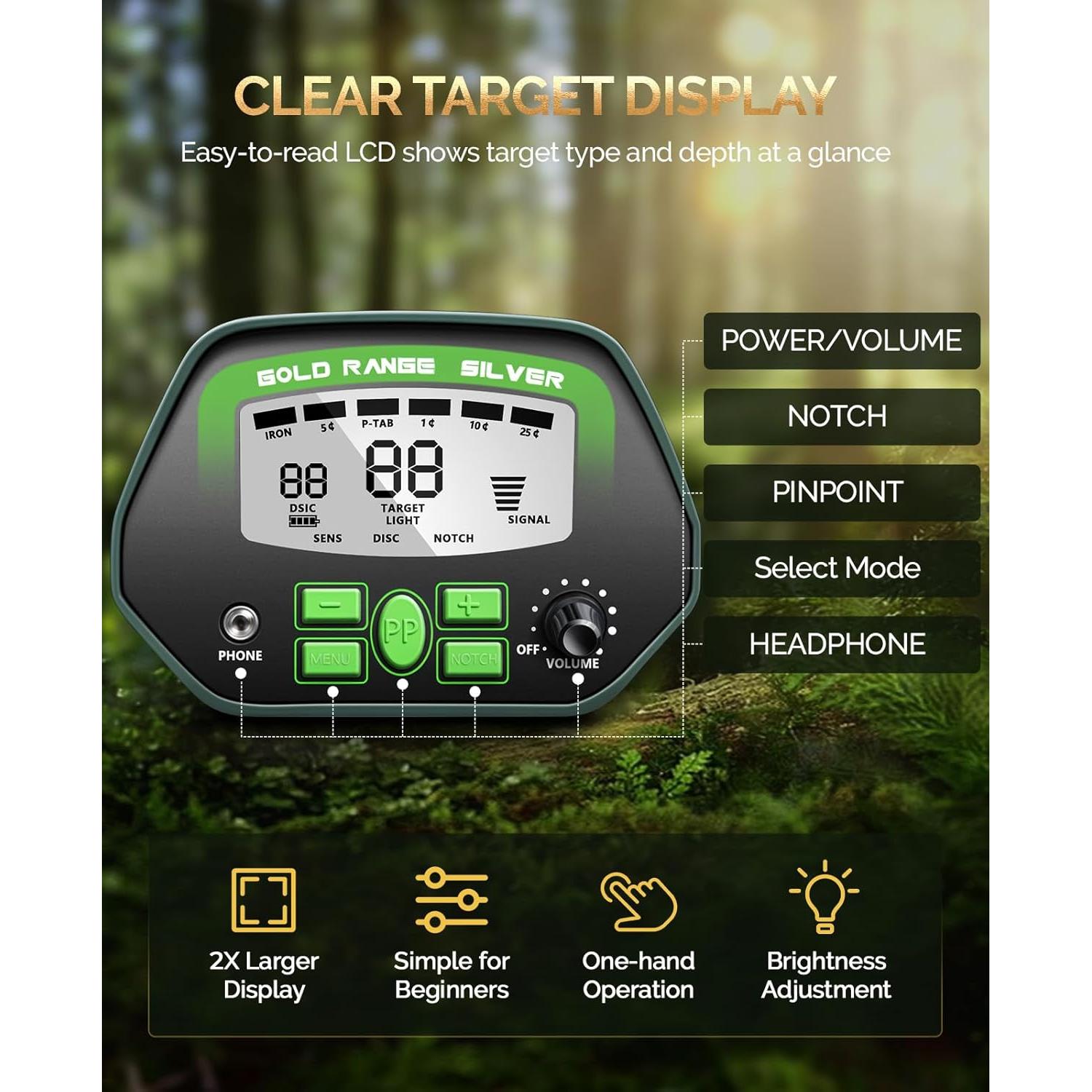 Detector de Metales RM RICOMAX GC-1037 IP68 10" (25,4 cm)