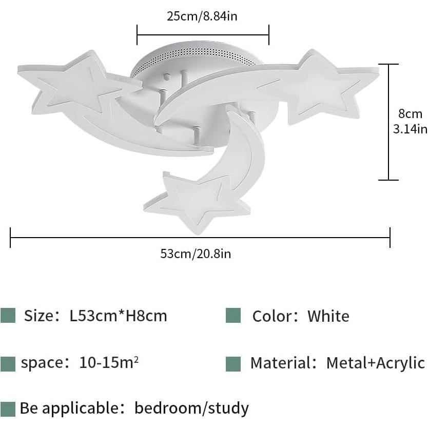 Luz de Techo Goeco 3 Modos Estrellas para Niños 21W