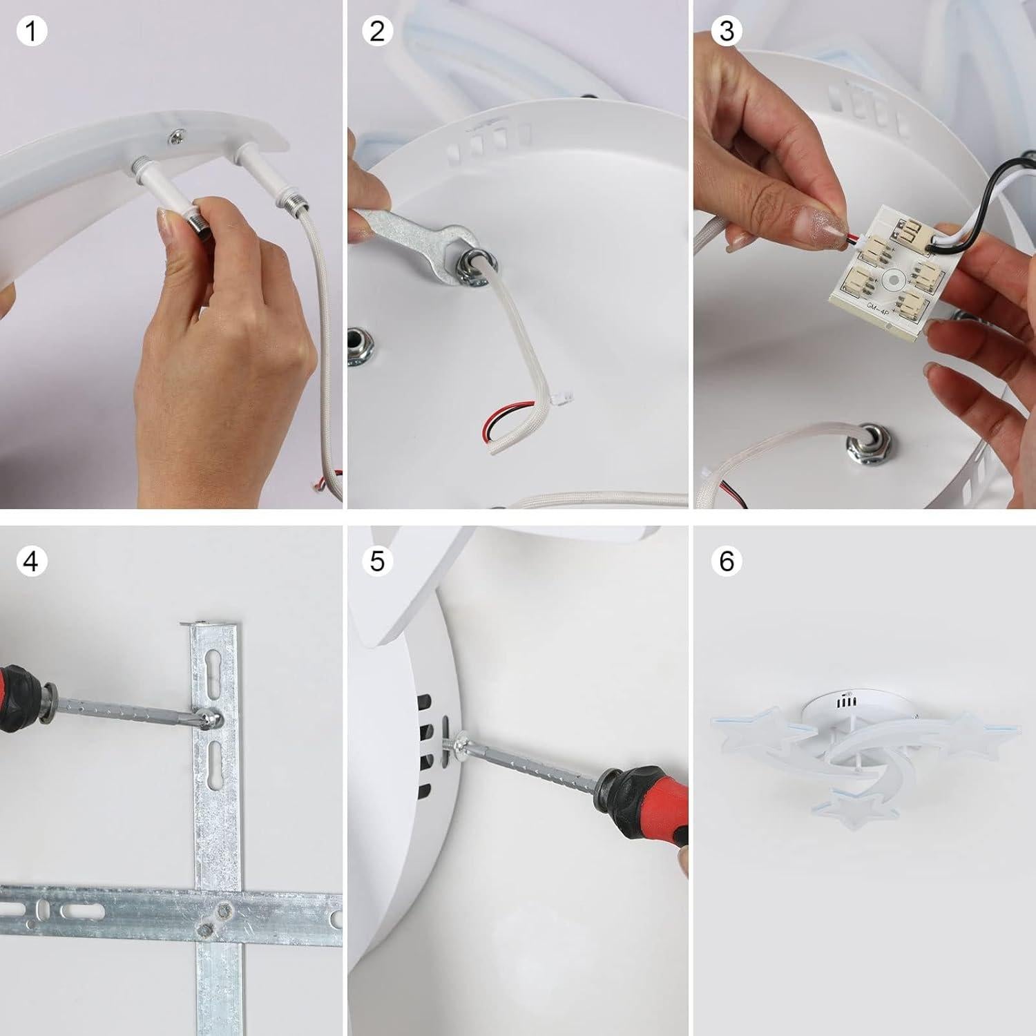 Luz de Techo Goeco 3 Modos Estrellas para Niños 21W