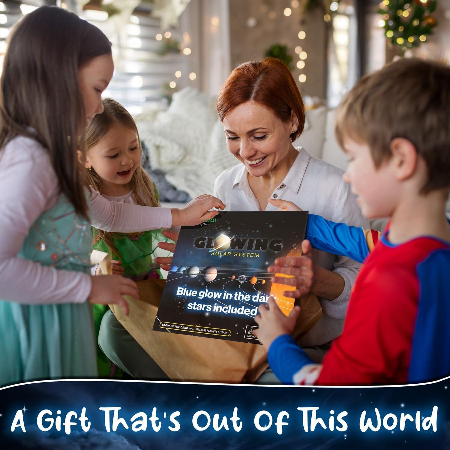 Pegatinas de Pared Brillantes LiderStar - Estrellas y Planetas