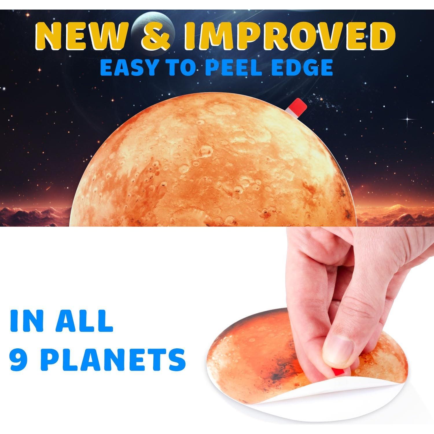 Pegatinas de Pared Brillantes LiderStar - Estrellas y Planetas