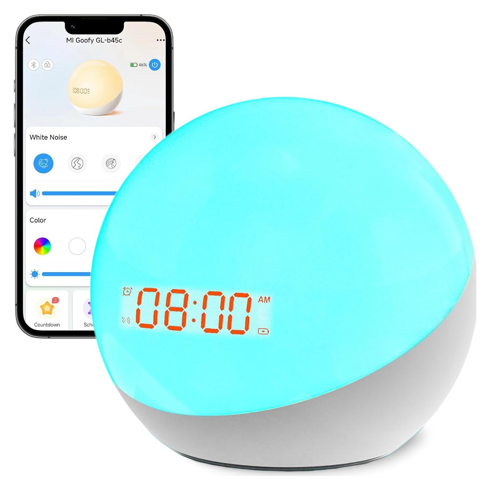 Entrenador de Sueño Goofy Luz Nocturna Reloj Despertador