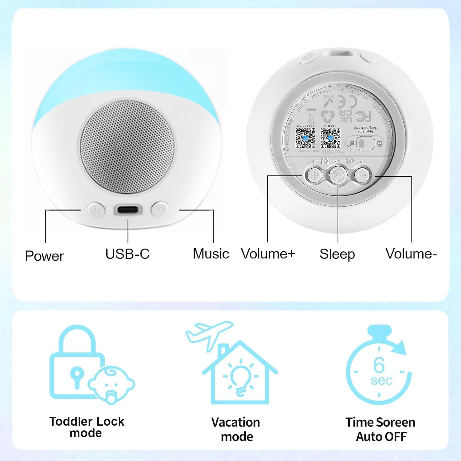 Entrenador de Sueño Goofy Luz Nocturna Reloj Despertador