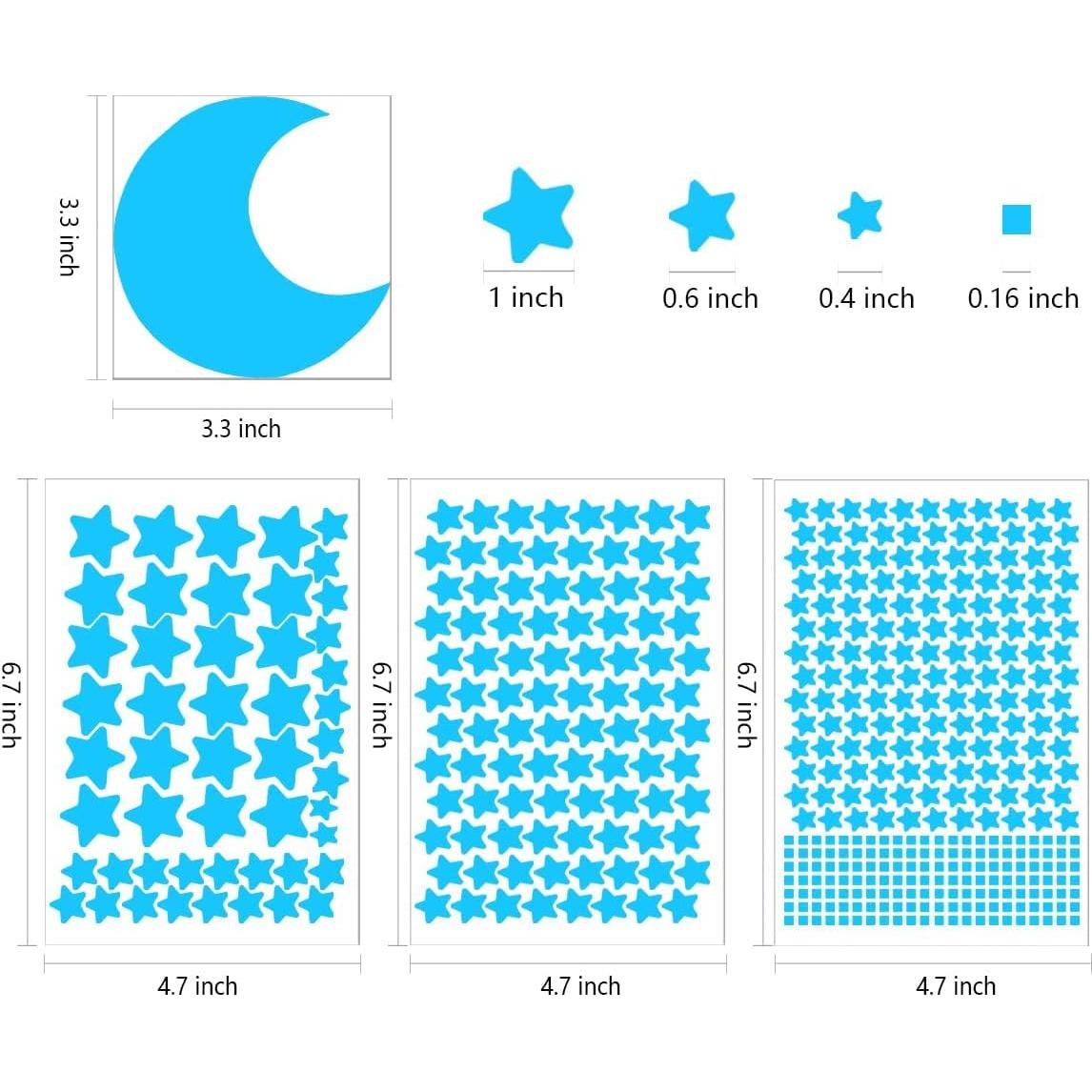 Estrellas Brillantes GLOCARNIVAL para Techo Azul 455 Piezas