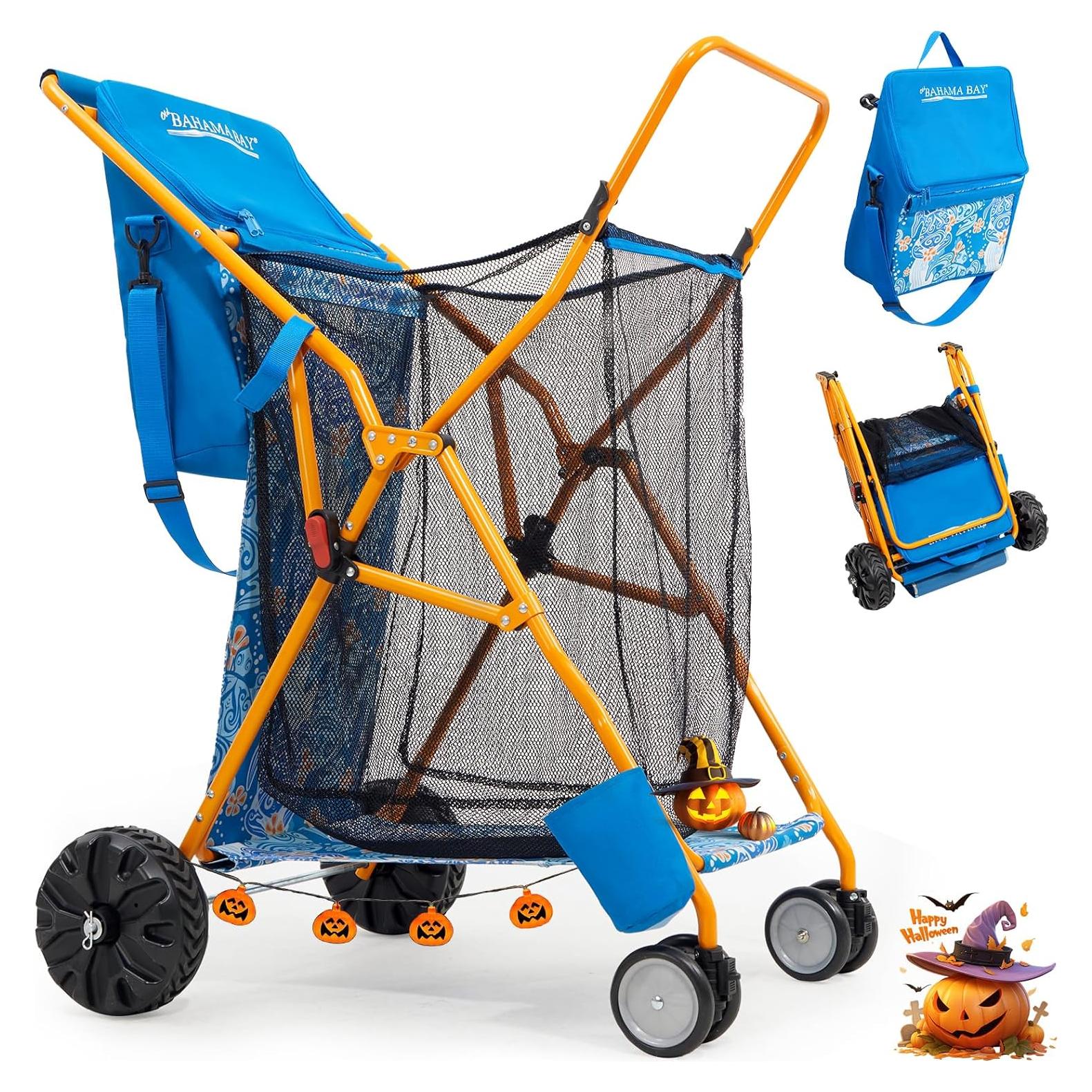 Carro de Playa Old Bahama Bay Azul con Bolsa Térmica 20L