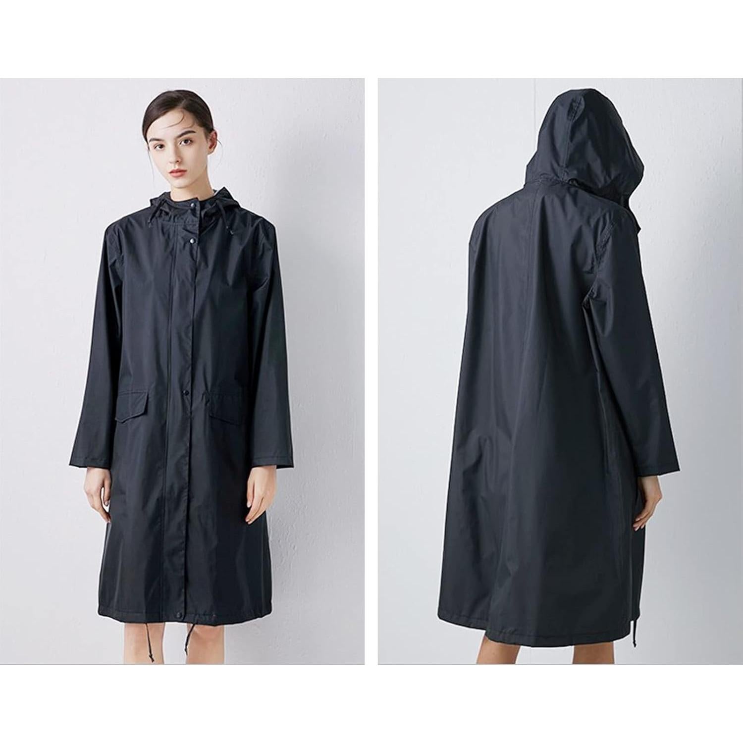 Poncho de Lluvia Impermeable Anyoo para Mujeres - Ligero y Reutilizable