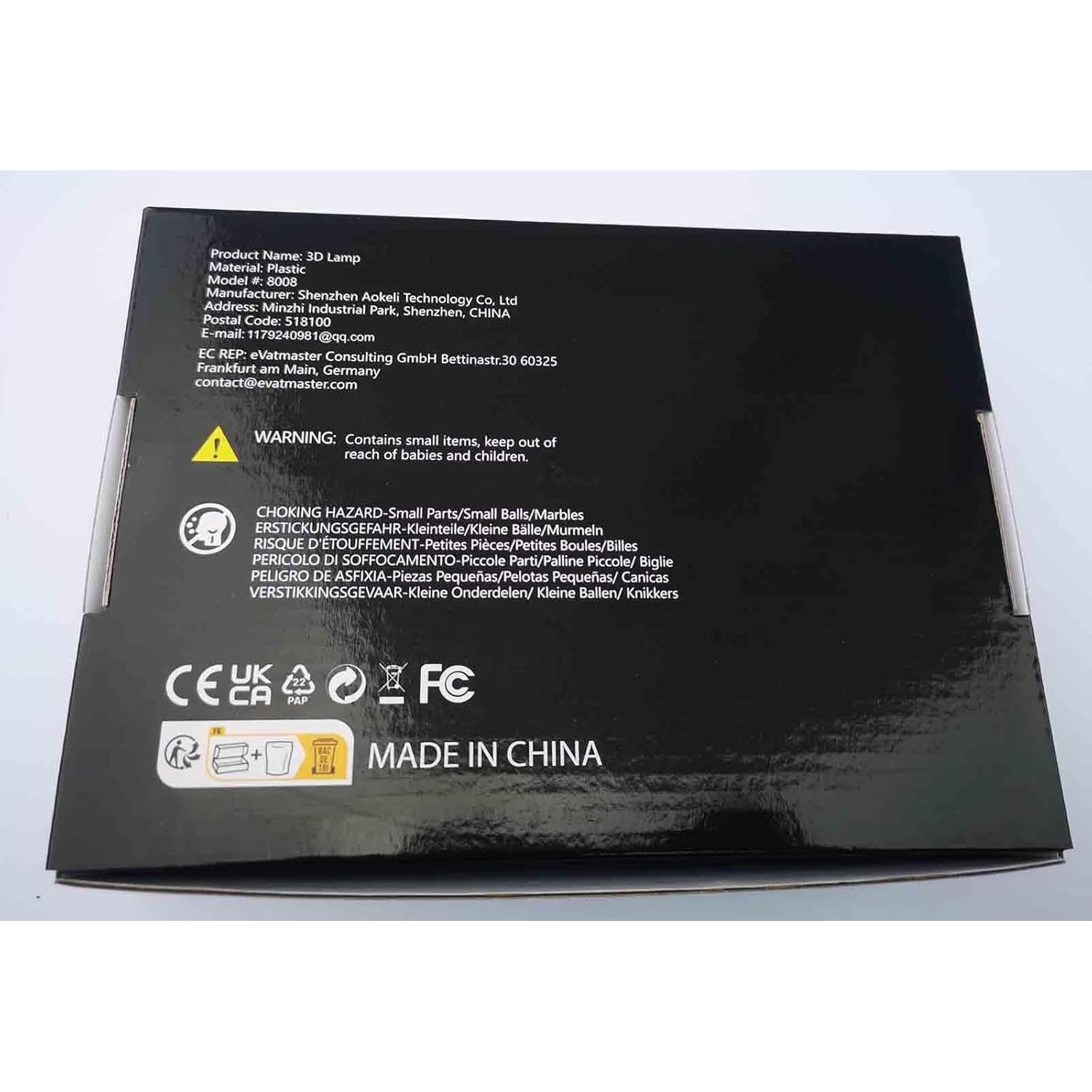 Lámpara LED Motocross KOLITEE 3D 16 Colores Control Remoto