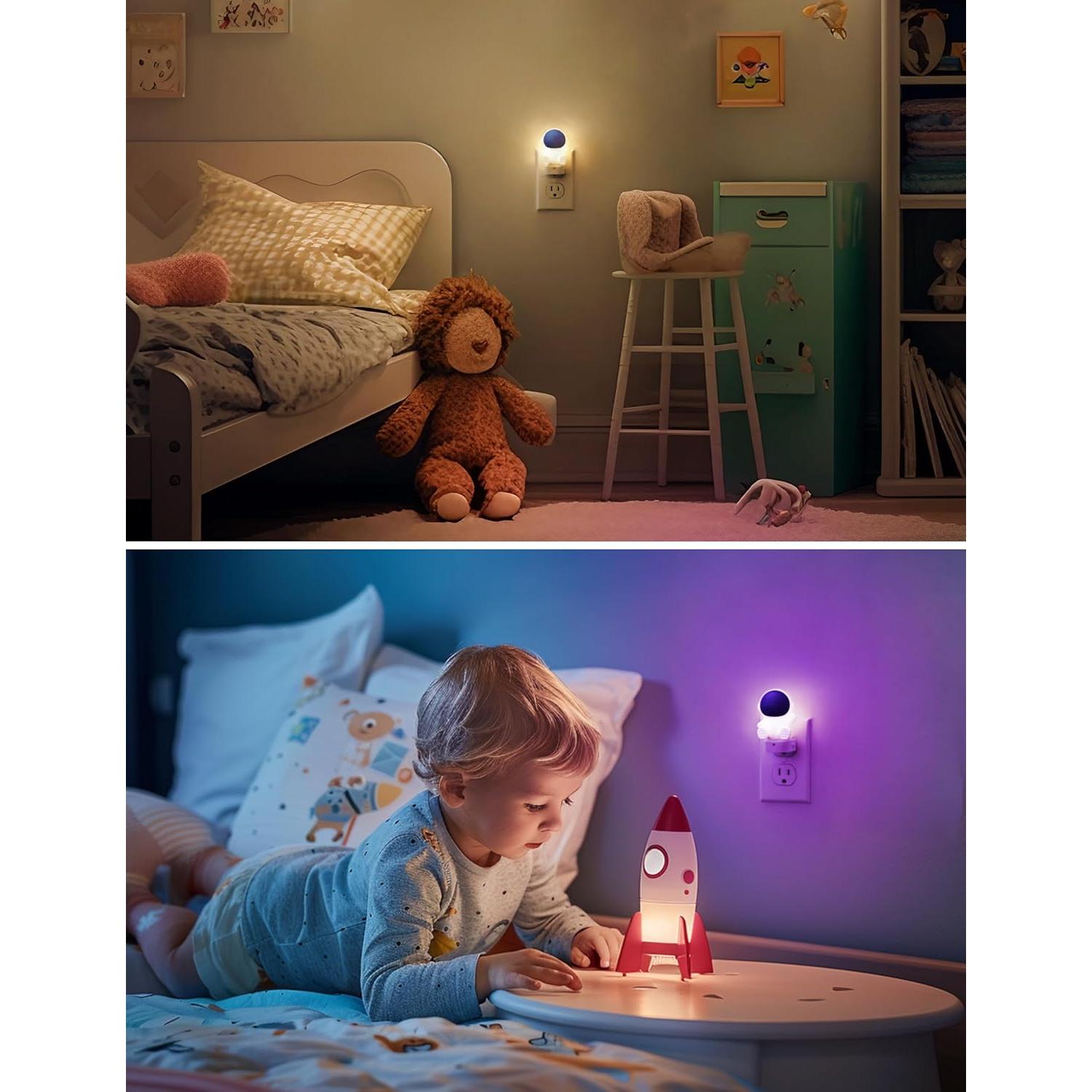 Luz Nocturna LED Astronauta LOHAS 3D Enchufable RGB 3000K