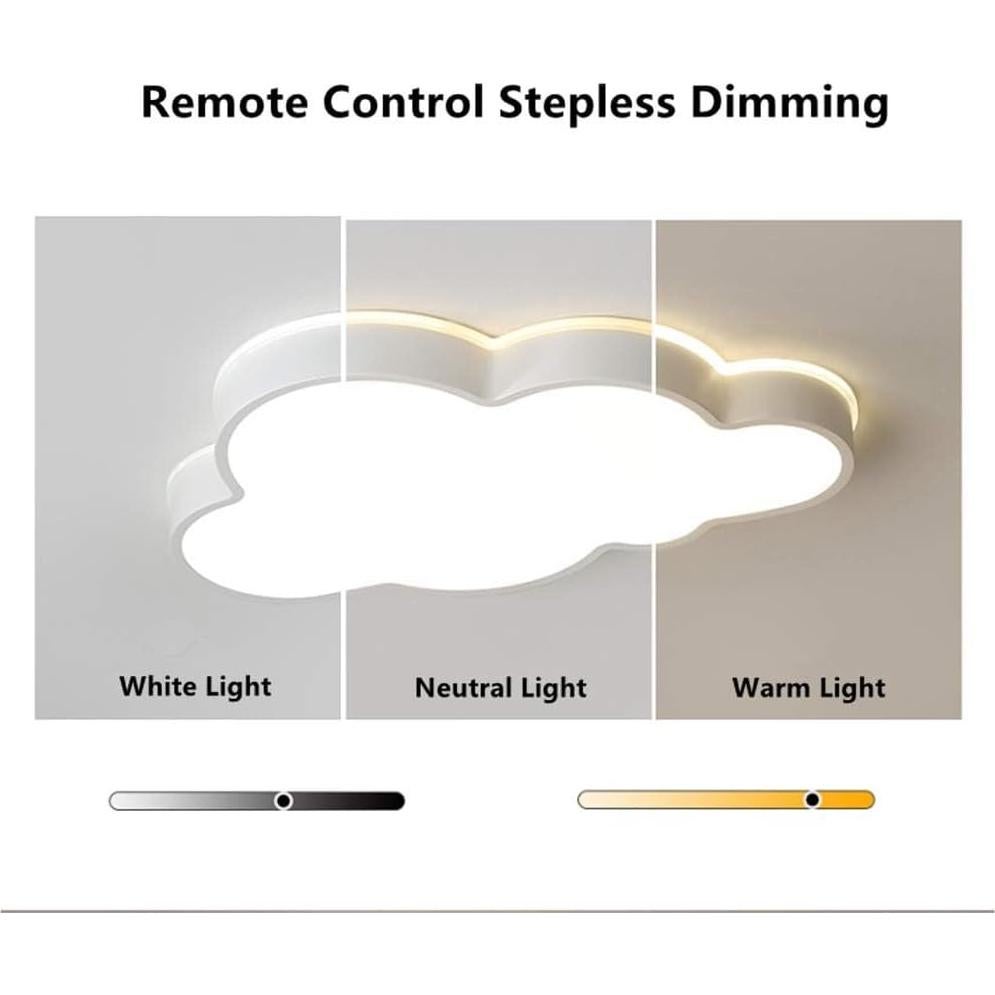 Luz LED Regulable LAKIQ Nube para Habitaciones Infantiles