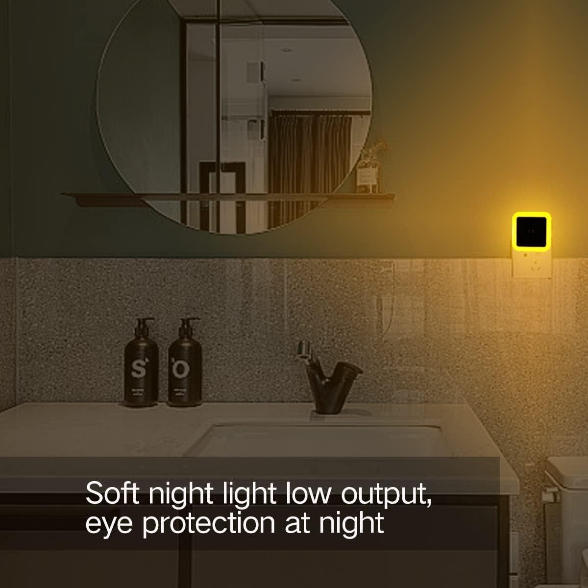 Luz Nocturna KINUR 6 Pack LED con Sensor Crepúsculo