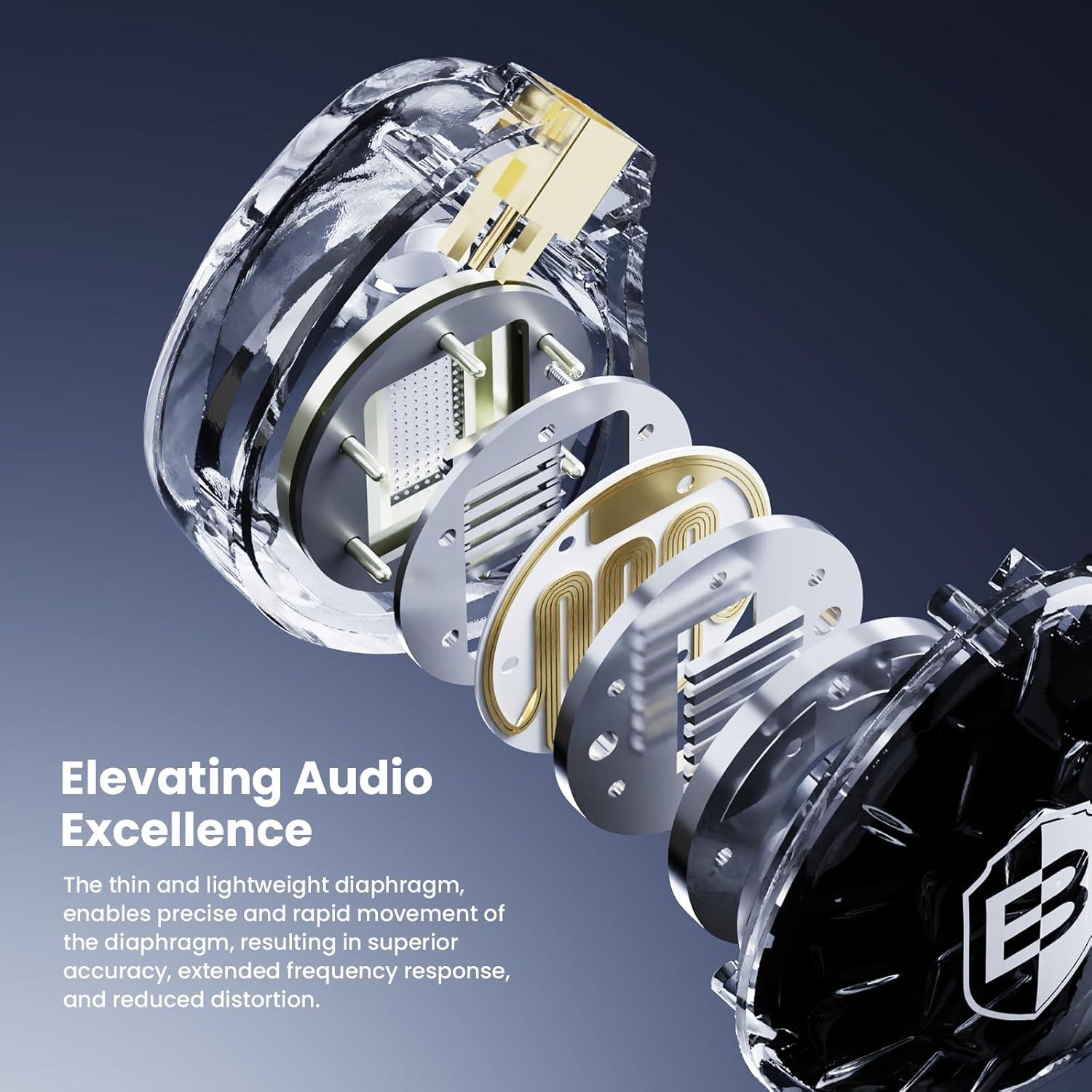 Auriculares In-Ear BASN ASONE Planar 14.2mm con Cable Desmontable