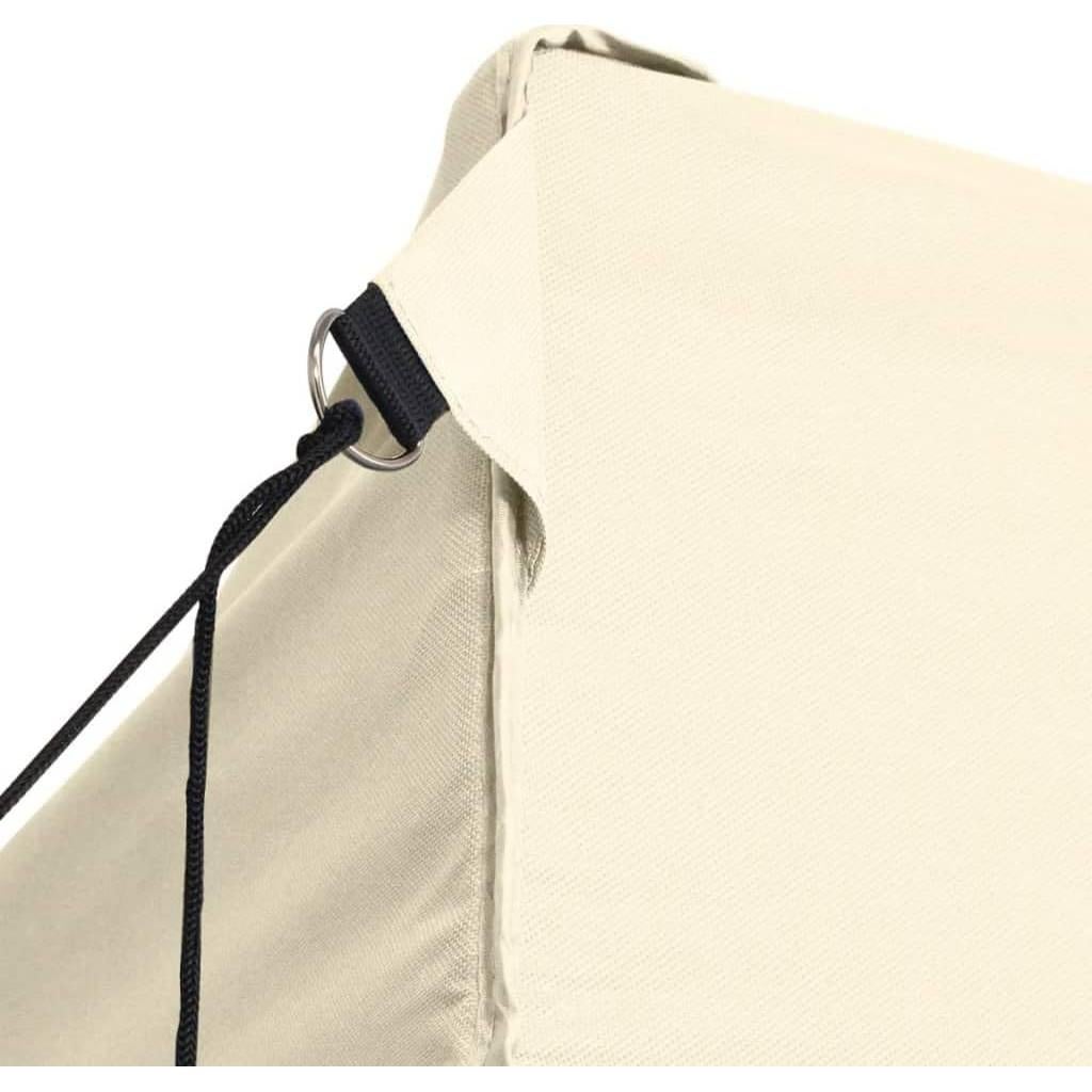 Pop-Up Canopy Tent with 4 Side Walls 9.8'x14.8' Cream White Heavy Duty Outdoor Gazebo for Parties Backyard Events Patio Sun Shade