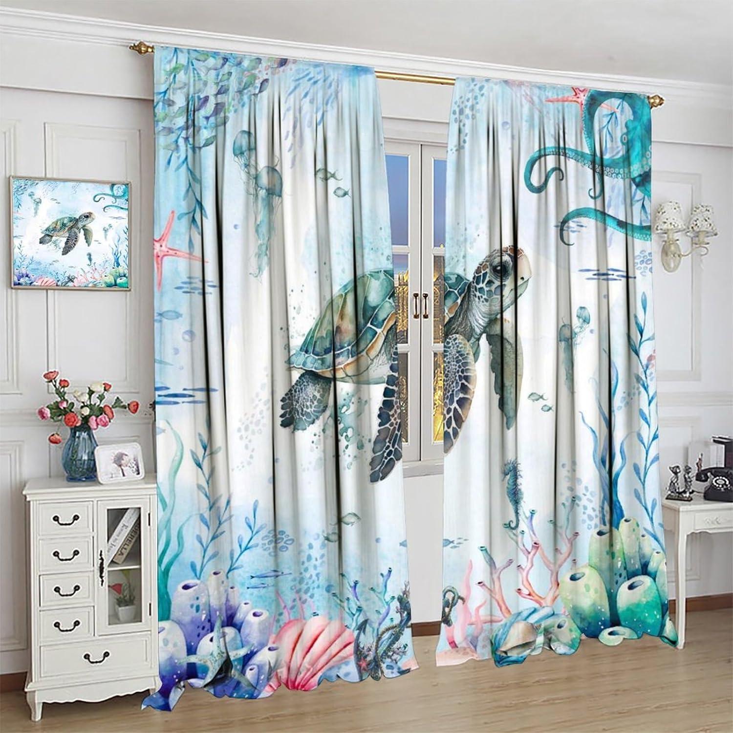 Cortinas AAVEUP Nauticas 2 Paneles 53x114cm Blackout