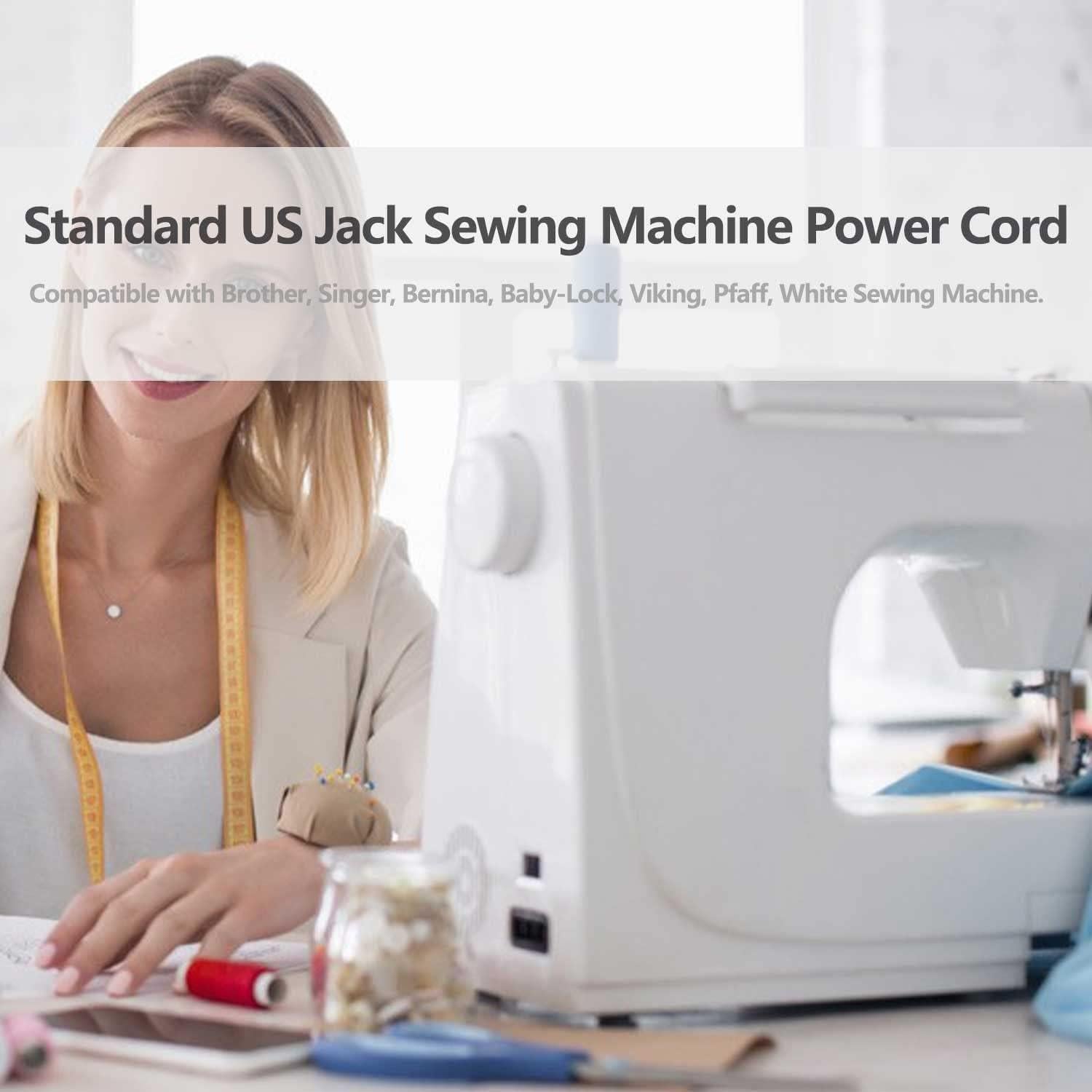 Cable de Alimentación para Máquina de Coser Brother 1.83m