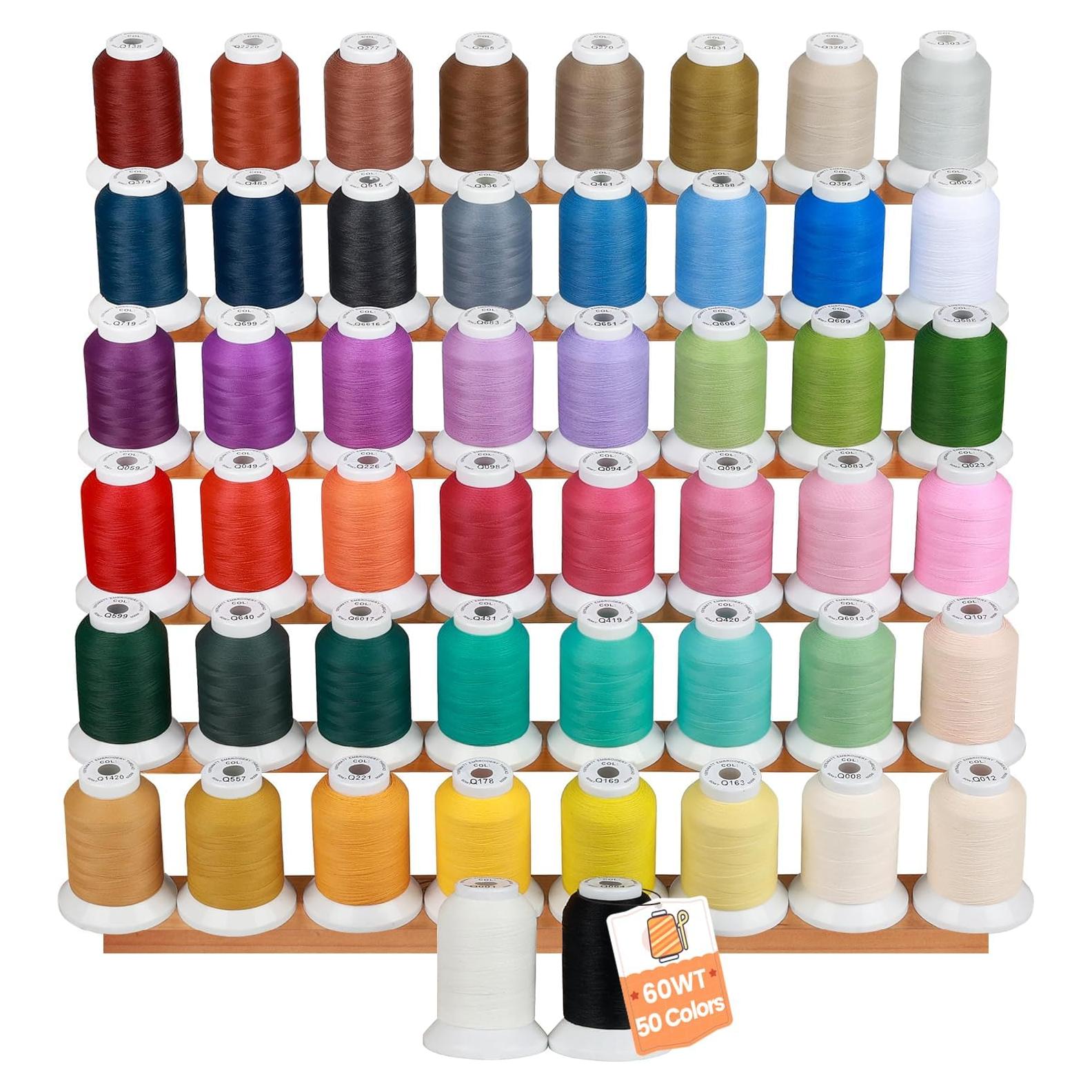 Hilo de Bordado Frosty Matt 60WT Nuevo Brothread 50 Colores