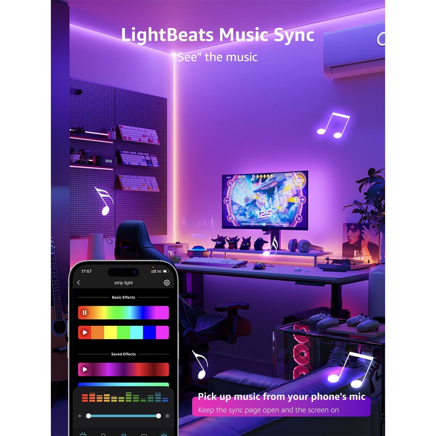 Tira LED Inteligente Lepro SE1 15m RGB Control APP