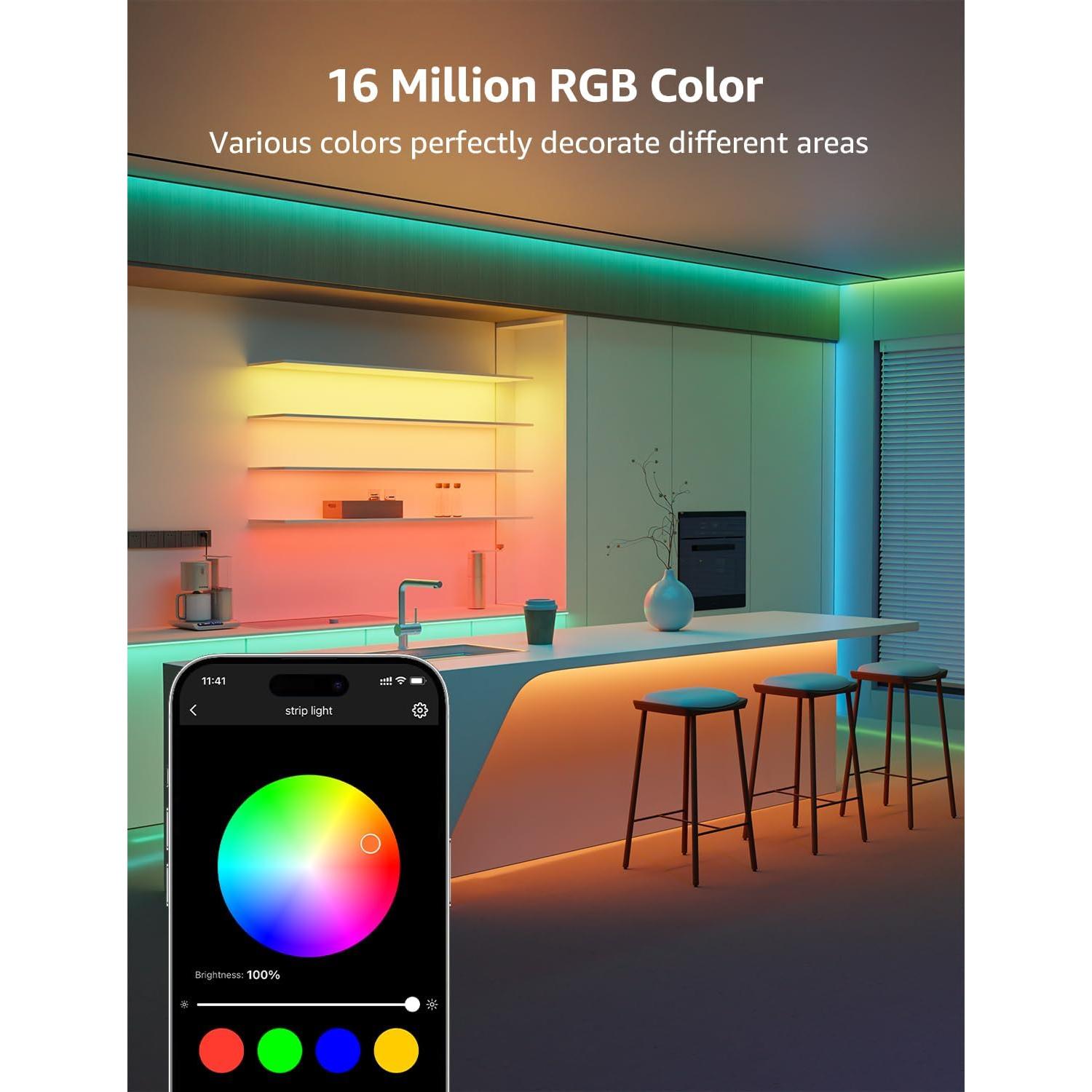 Tira LED Inteligente Lepro SE1 15m RGB Control APP