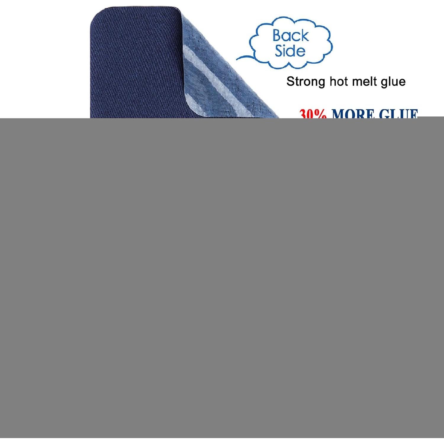 12 Parches Termoadhesivos TXSN Algodón Beige 7.5x10.5 cm