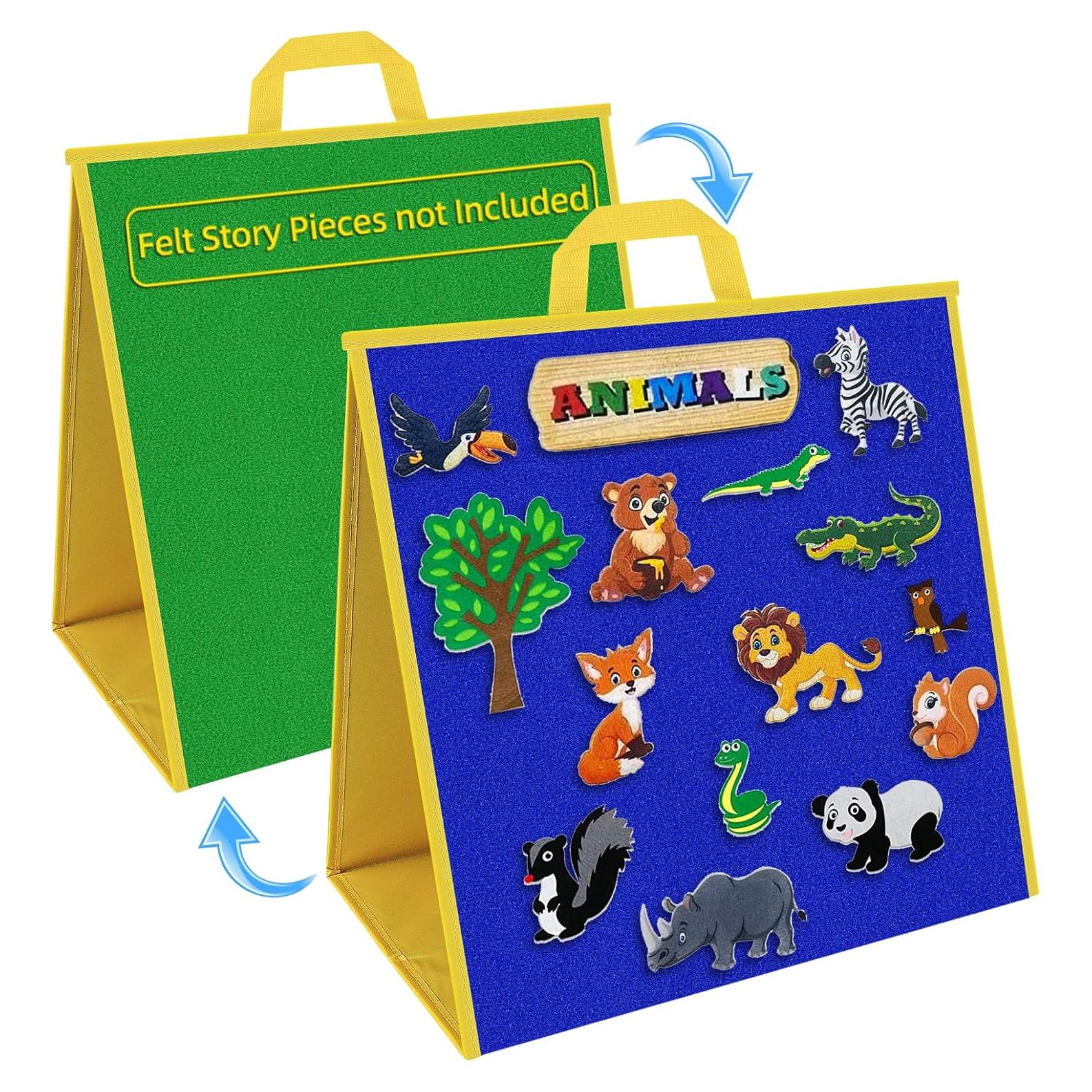 Tablero de Fieltro Plegable AKAYOK 43x43 cm Doble Cara