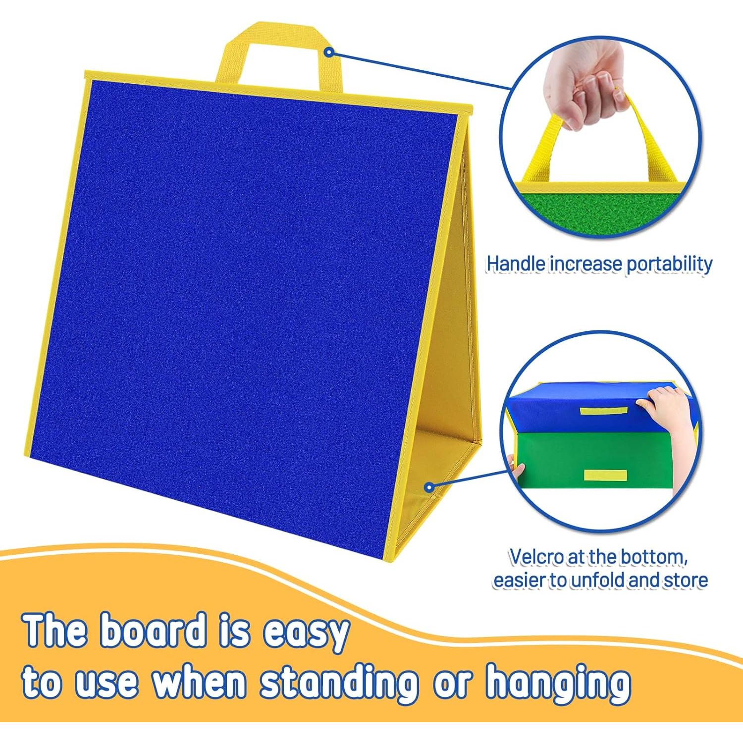 Tablero de Fieltro Plegable AKAYOK 43x43 cm Doble Cara