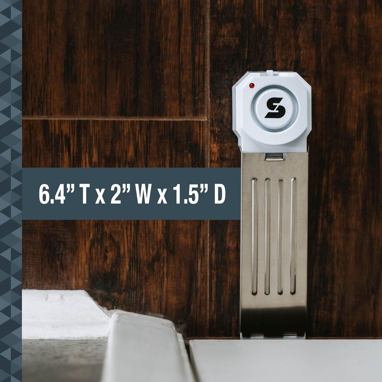 Alarma de Cuña de Puerta SABRE 120dB Inalámbrica Blanca