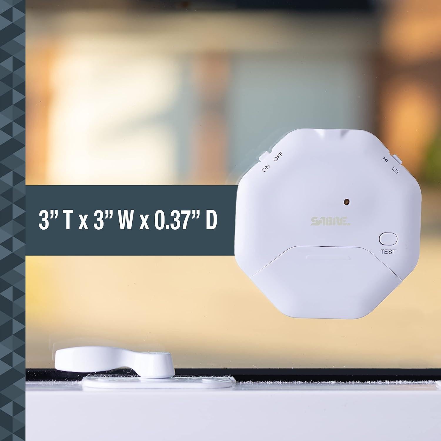 Alarma de Cuña de Puerta SABRE 120dB Inalámbrica Blanca