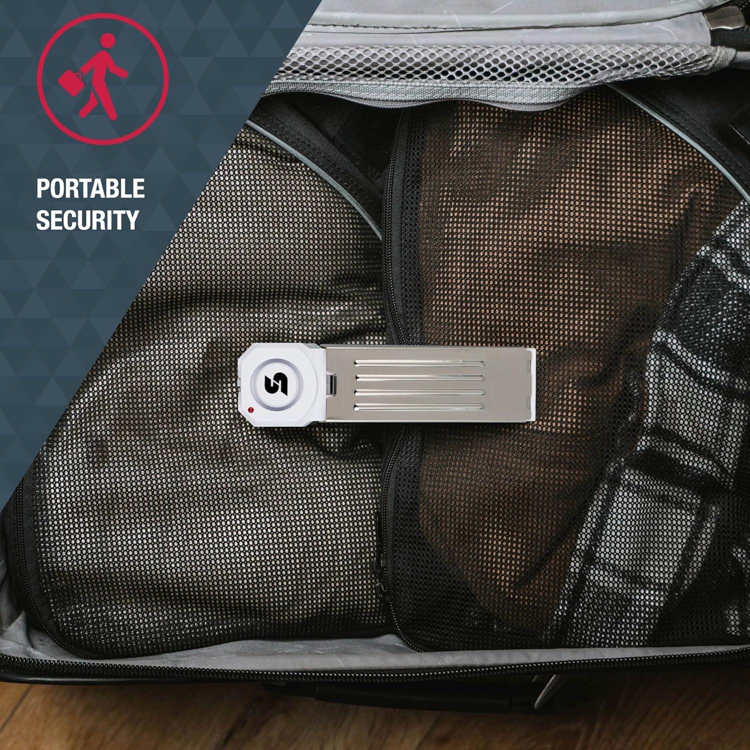 Alarma de Cuña de Puerta SABRE 120dB Inalámbrica Blanca