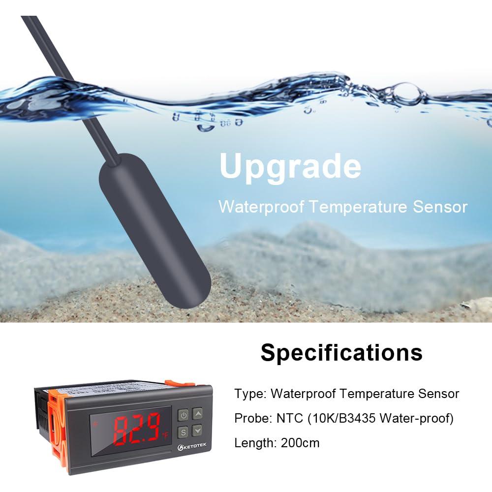 Controlador de Temperatura Digital KETOTEK KT1000 10A 110V