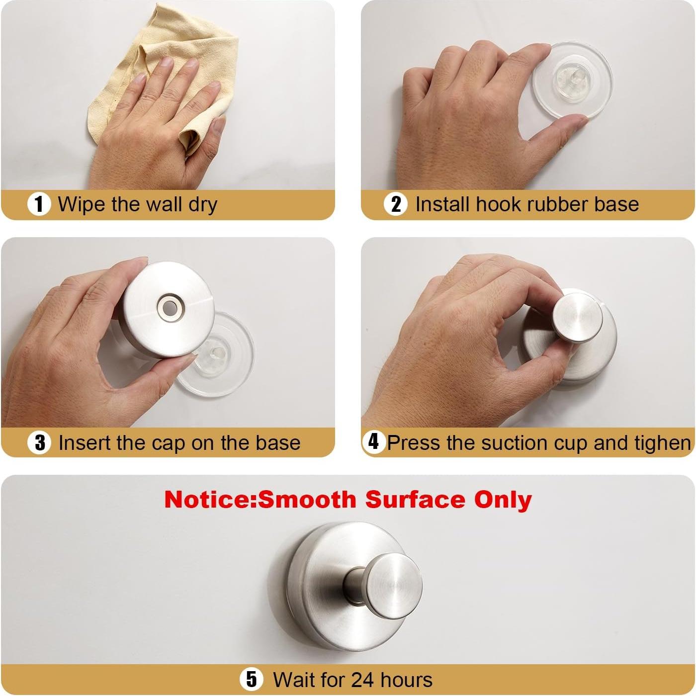 Ganchos de Ventosa Swodition para Ducha y Baño - 2 Piezas