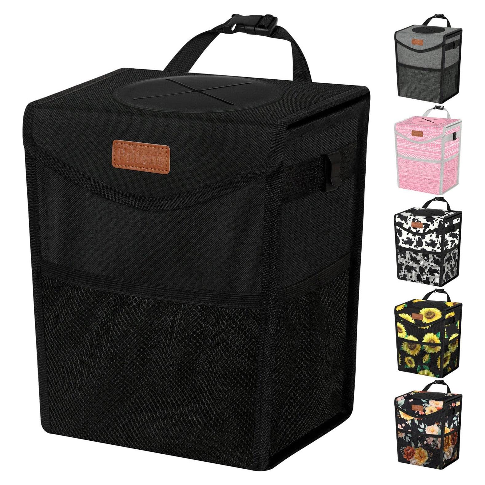 Basurero de Auto Pritent Trapezoidal 2 Galones Negro