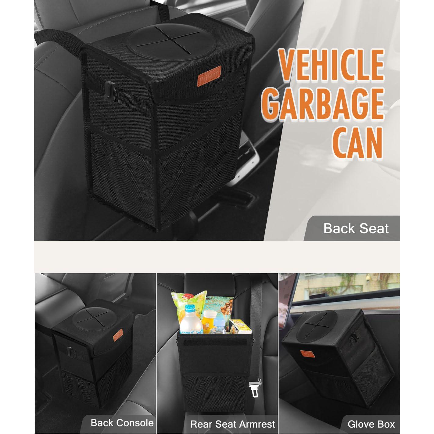 Basurero de Auto Pritent Trapezoidal 2 Galones Negro