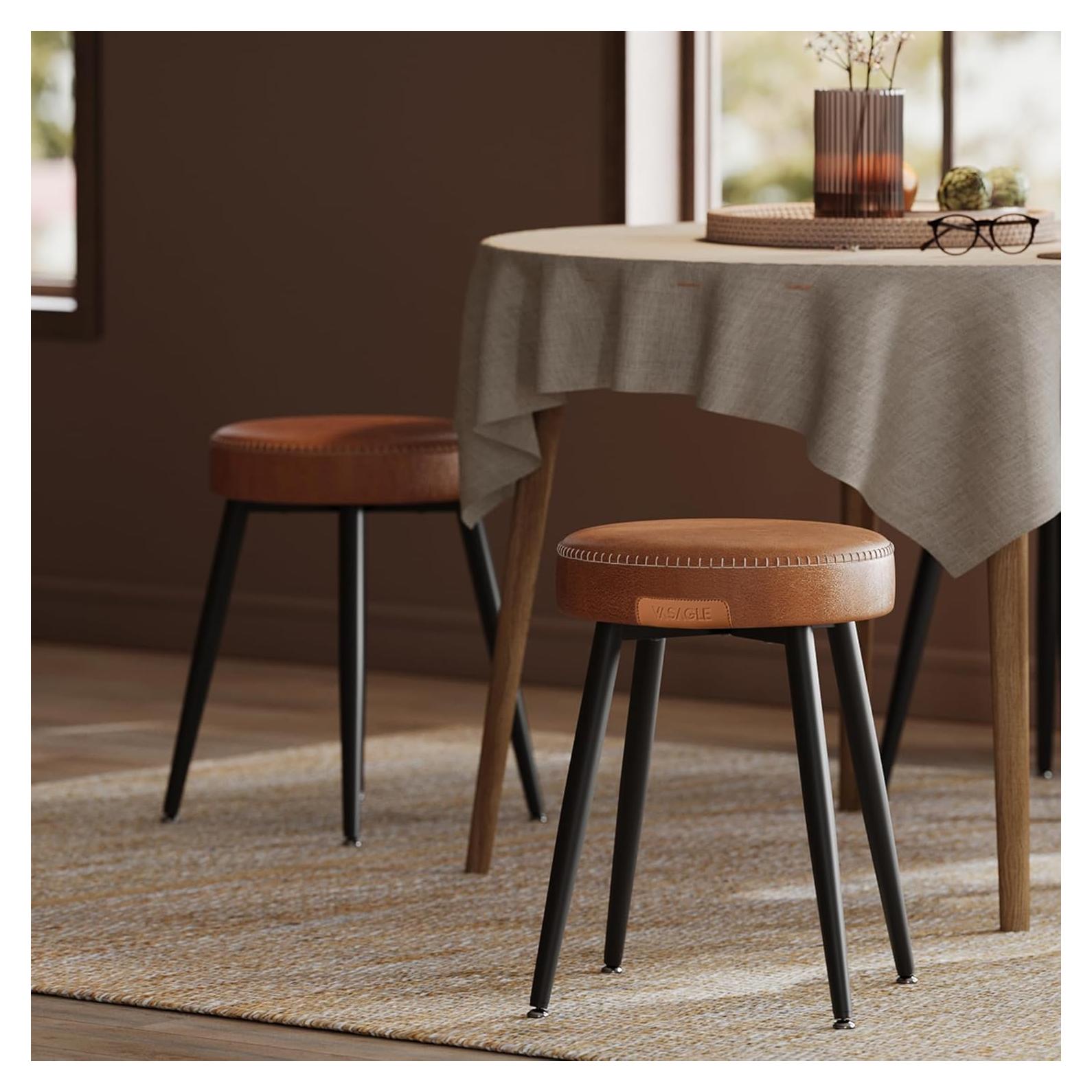 Juego de 2 Sillas de Comedor VASAGLE EKHO Cuero Sintético