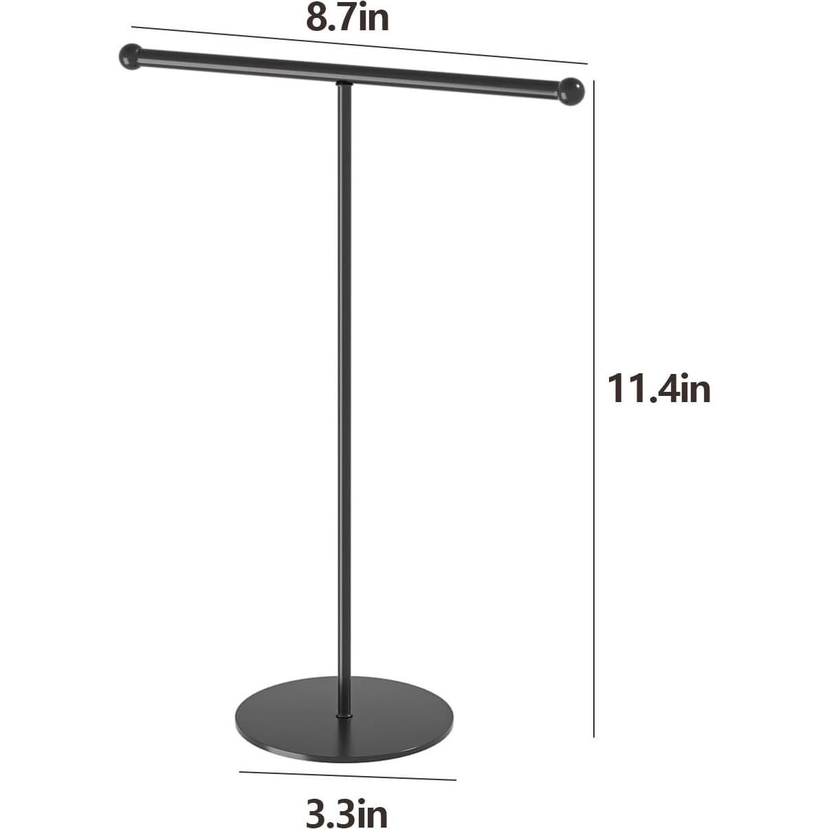 Organizador de Joyería Ausalivan Negro Soporte de Collares y Pulseras