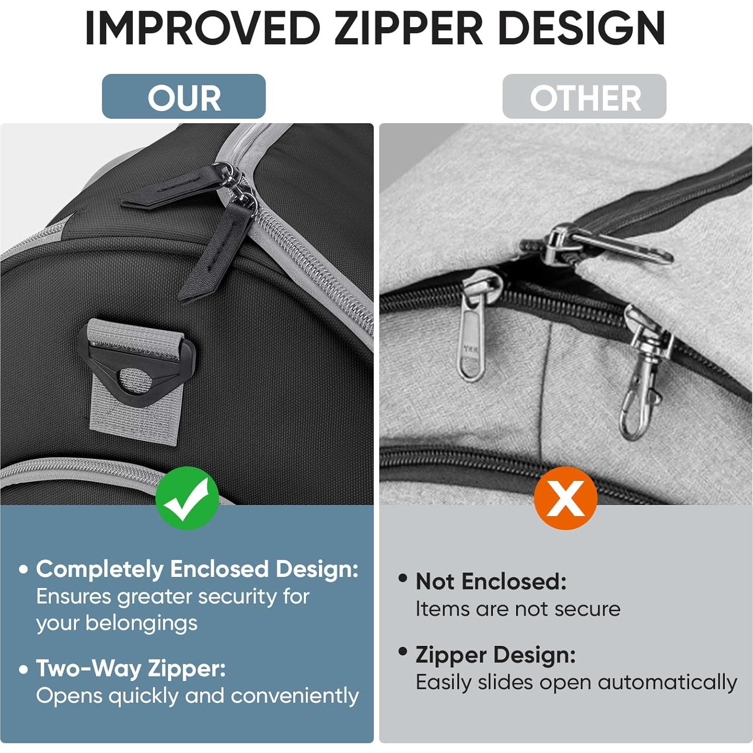 Bolsa de Ropa Convertible BALEINE 2 en 1 con Compartimento para Zapatos