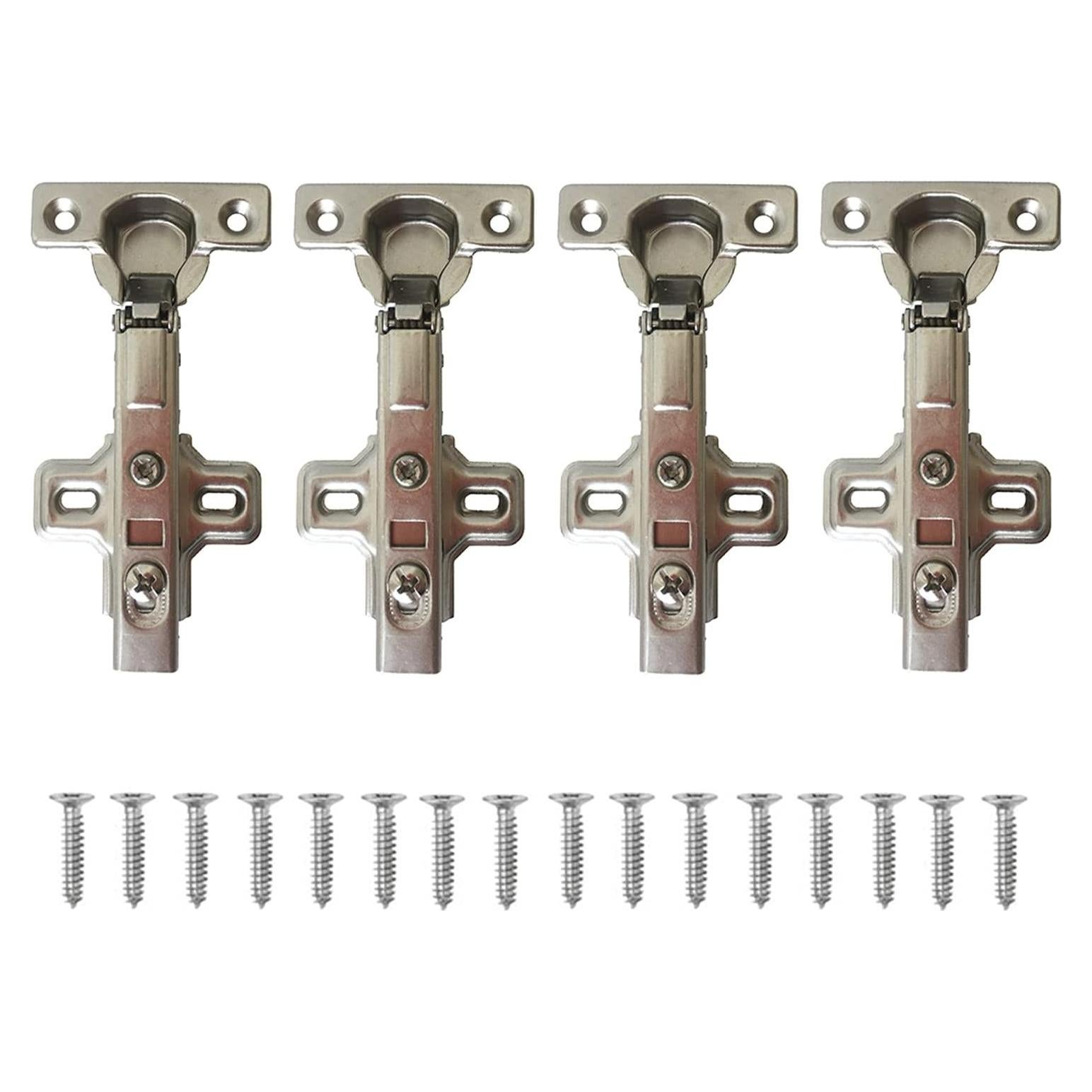 Bisagra Media Superposición LIKERAINY 26mm con Amortiguador - Paquete de 4