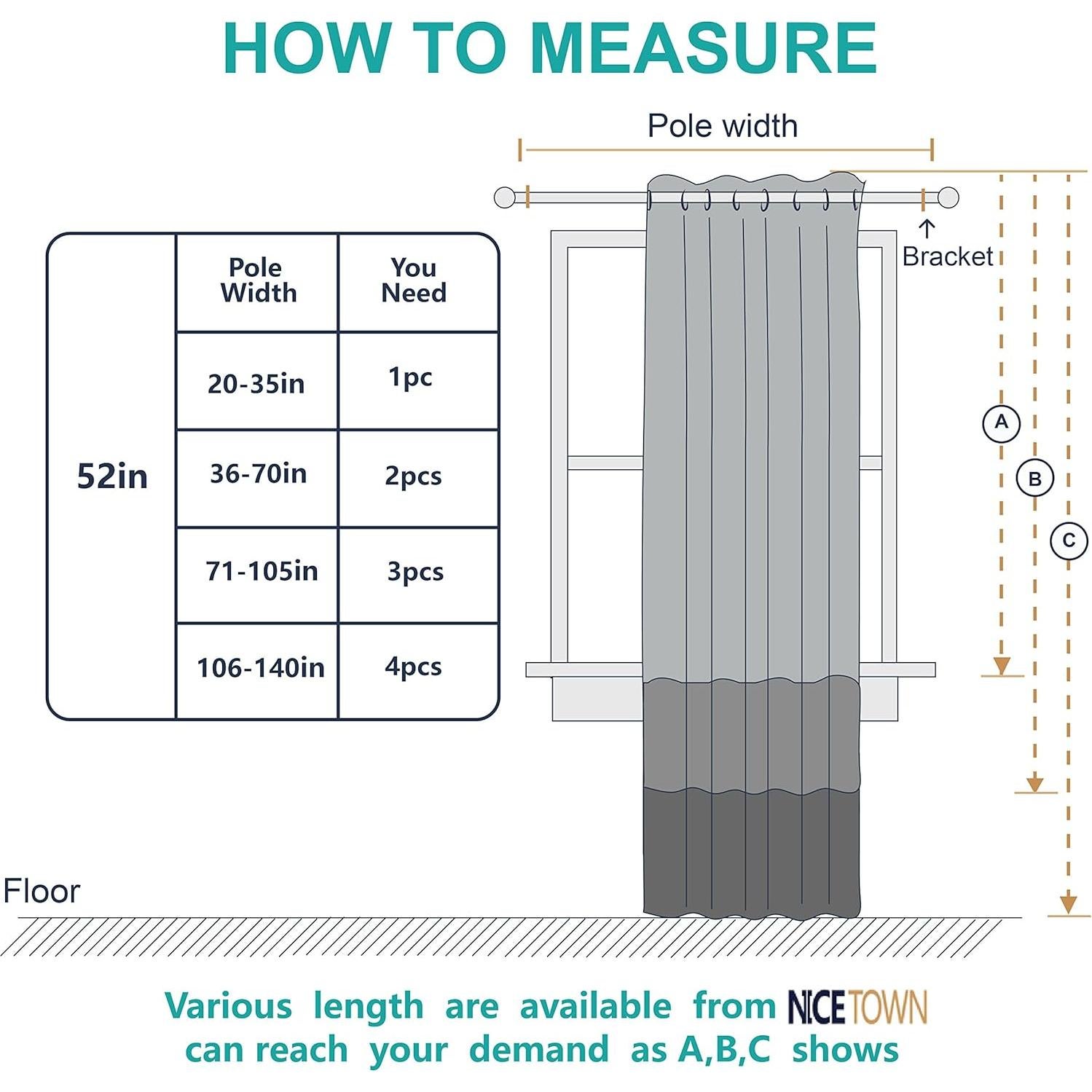 Cortina Opaca NICETOWN Estrellas 132x213 cm Azul Teal