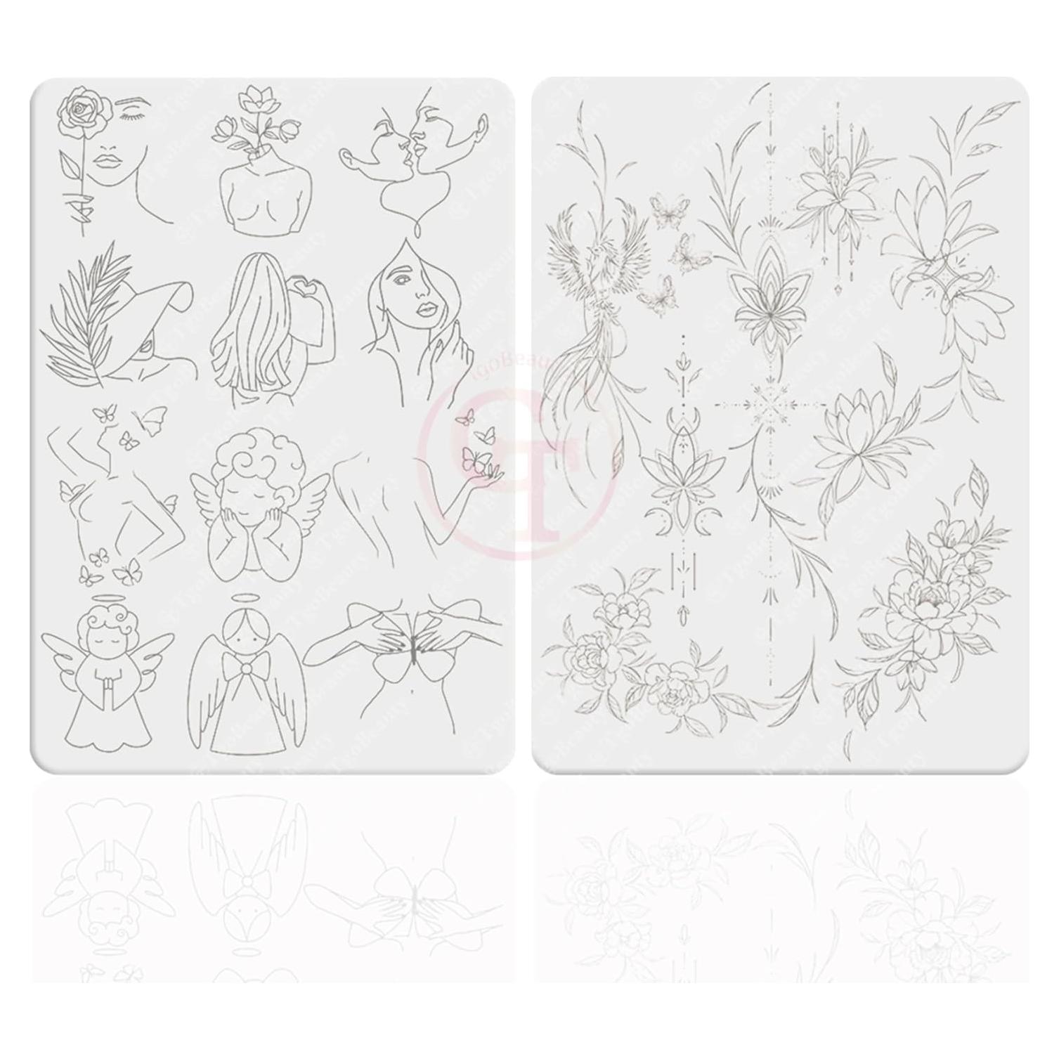 Piel de Práctica de Tatuaje FeteBeauty 1pc Silicona 1.5mm