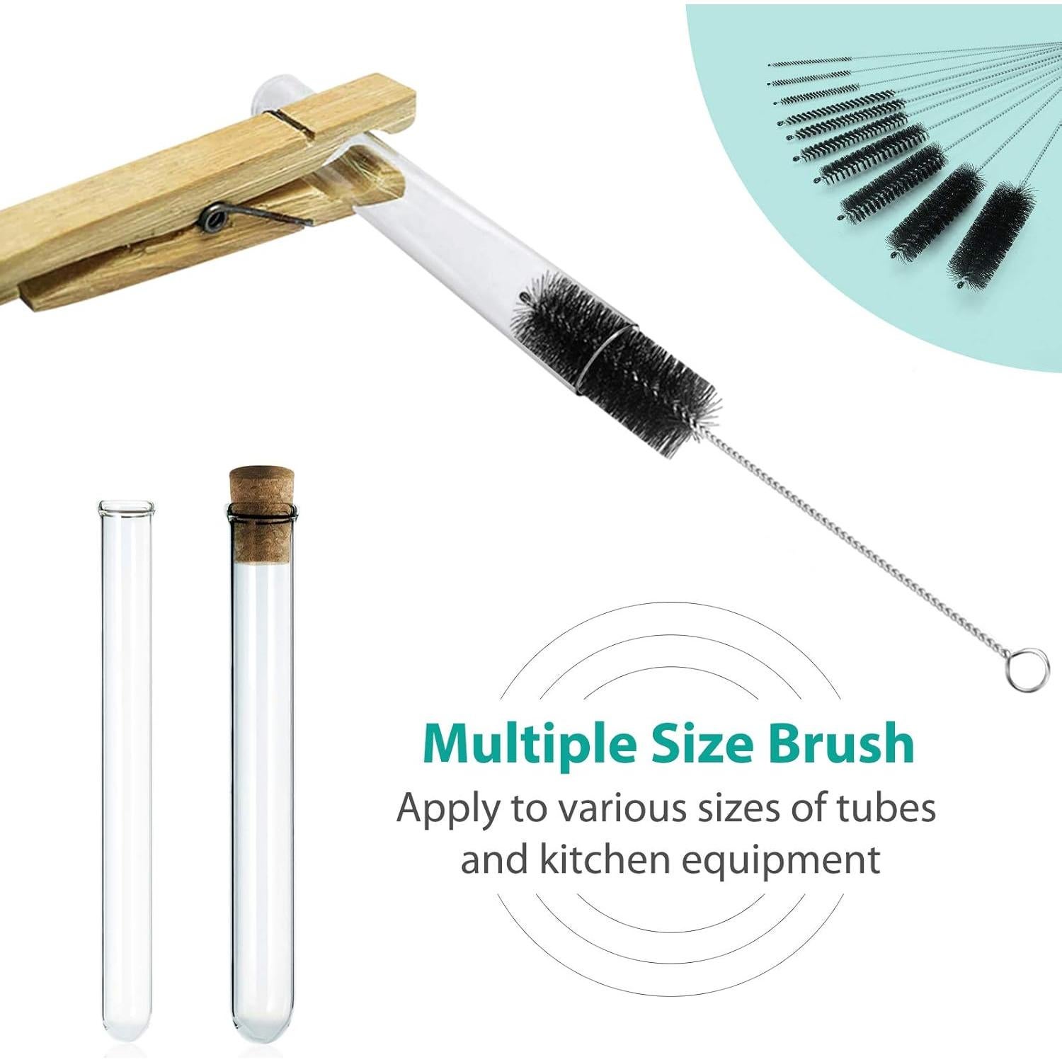 Juego de Cepillos de Limpieza de Botellas CiaraQ 10 Piezas