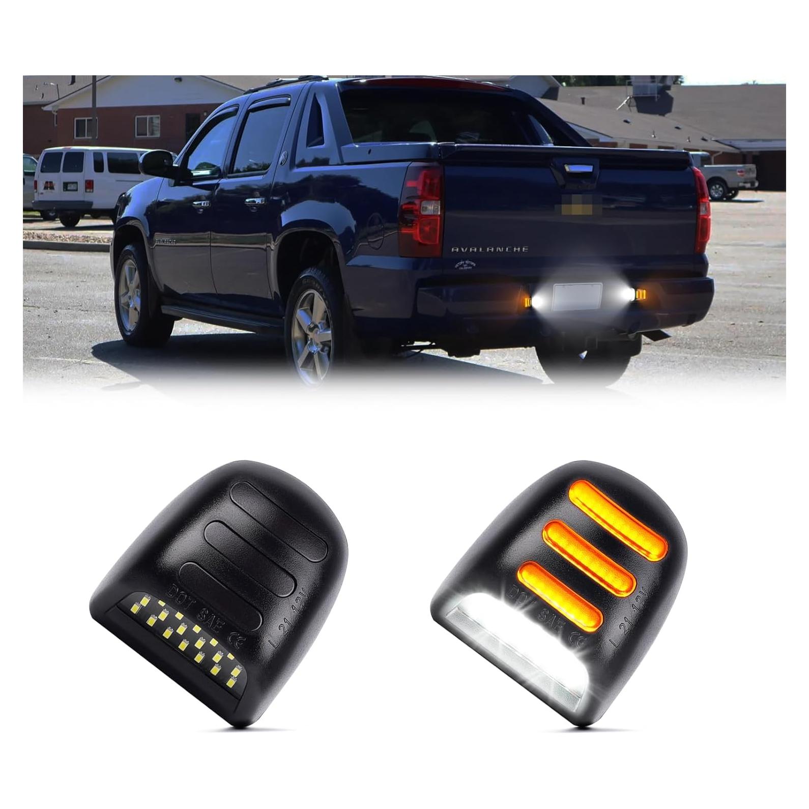 Luces de Placa de Licencia LED Gempro Ámbar para Chevy y Cadillac