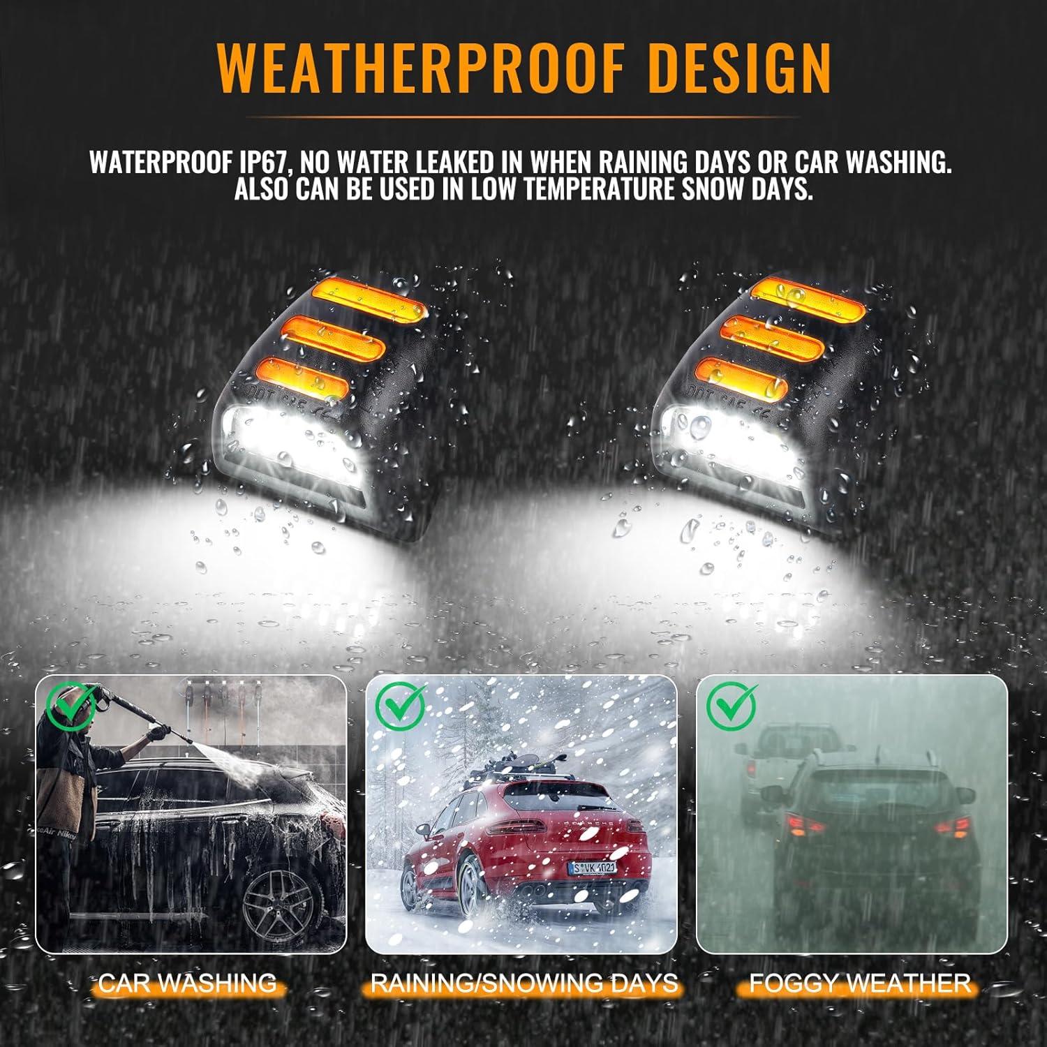 Luces de Placa de Licencia LED Gempro Ámbar para Chevy y Cadillac