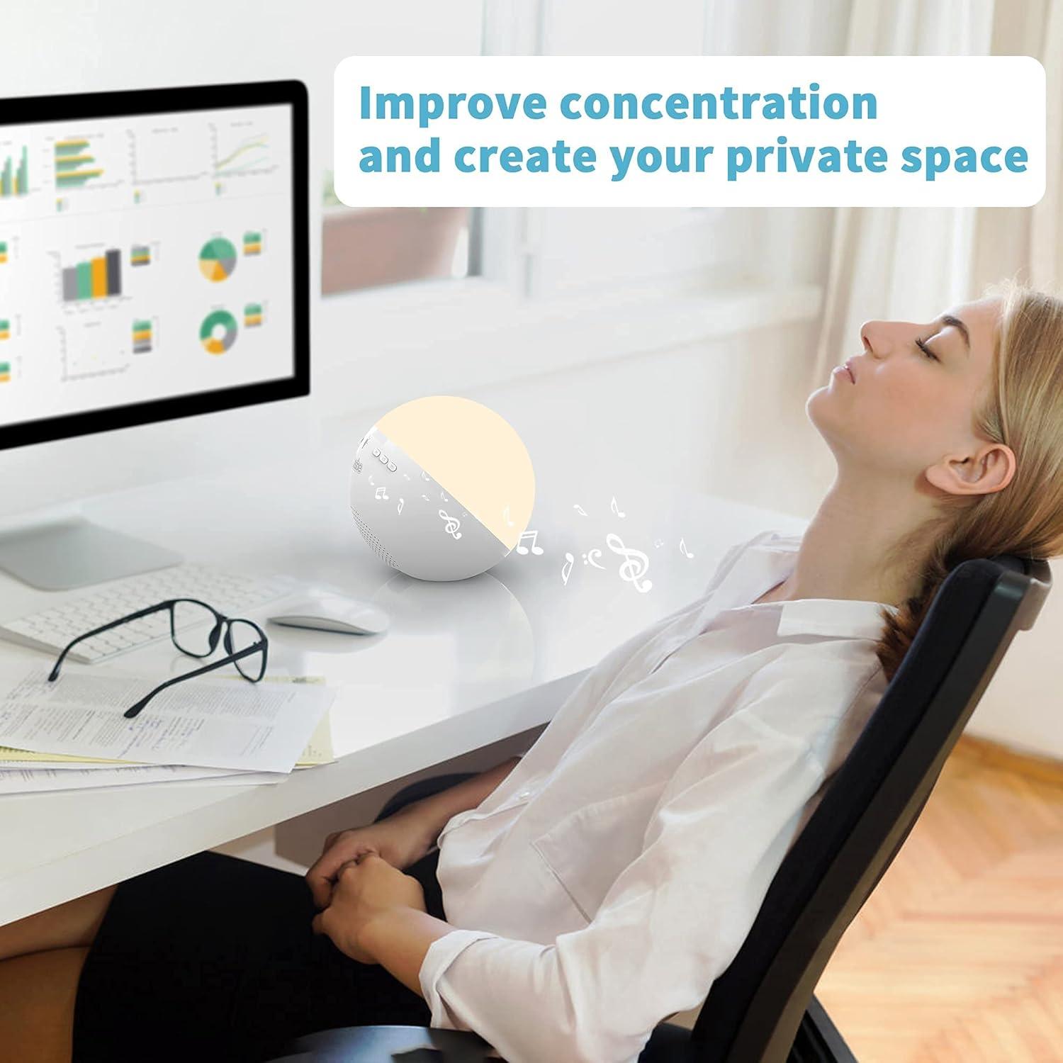 Baby Nursery White Noise Machine, Baby Night Light Sound Machine, White Noise Sound Machine Kids 12 Soothing Sounds Touch Lamp Memory Timer Function - Yellow & No Bluetooth