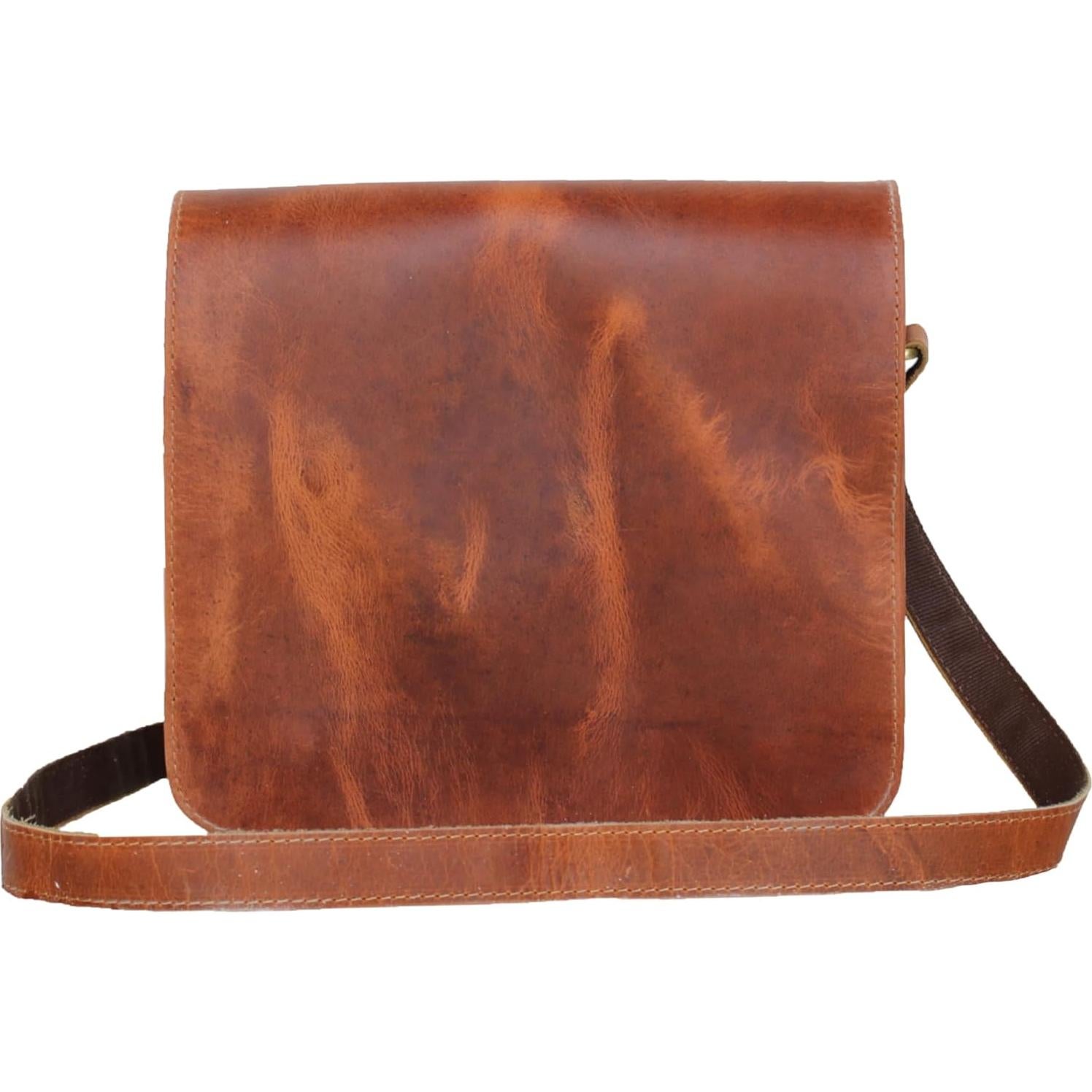 Maletín de cuero Jaald para laptop 11" unisex 28x22 cm