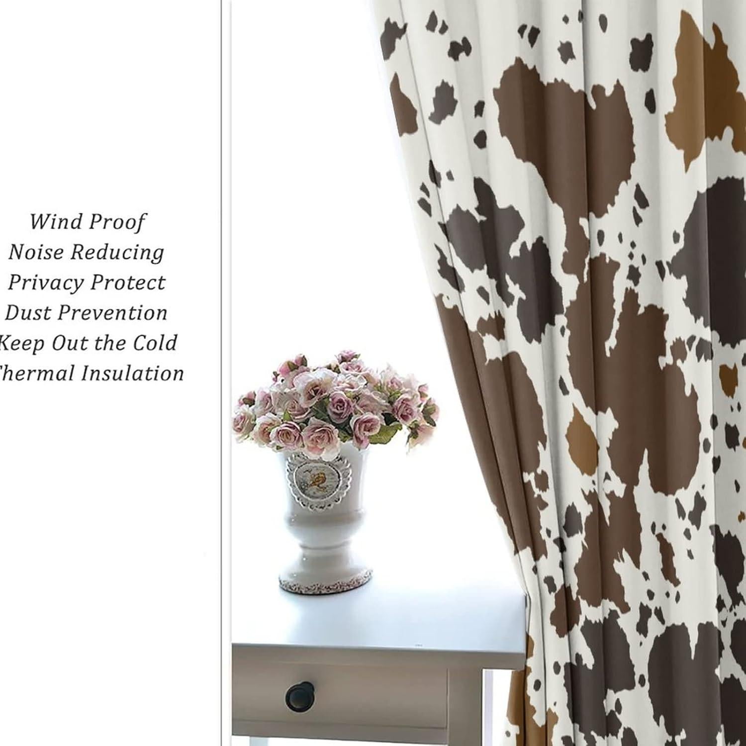 Cortina Térmica Aislante Zmcongz 2 Paneles 69.85x160.02cm