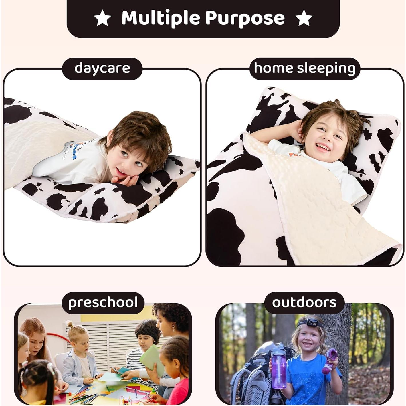 Esterilla Saco de Dormir Viviland para Niños 127x51 cm Vaca