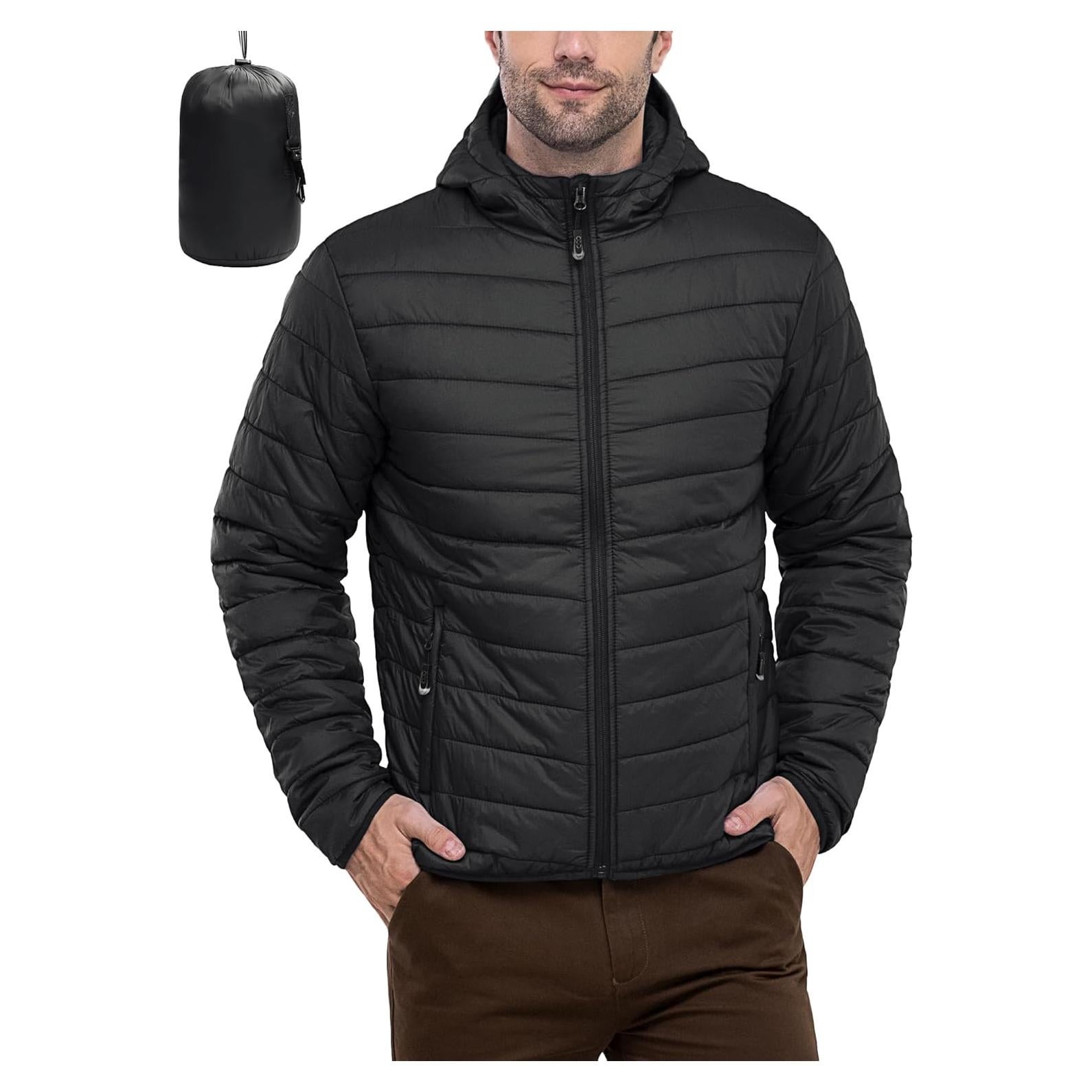 Chaqueta de invierno acolchada 33,000ft para hombre negra
