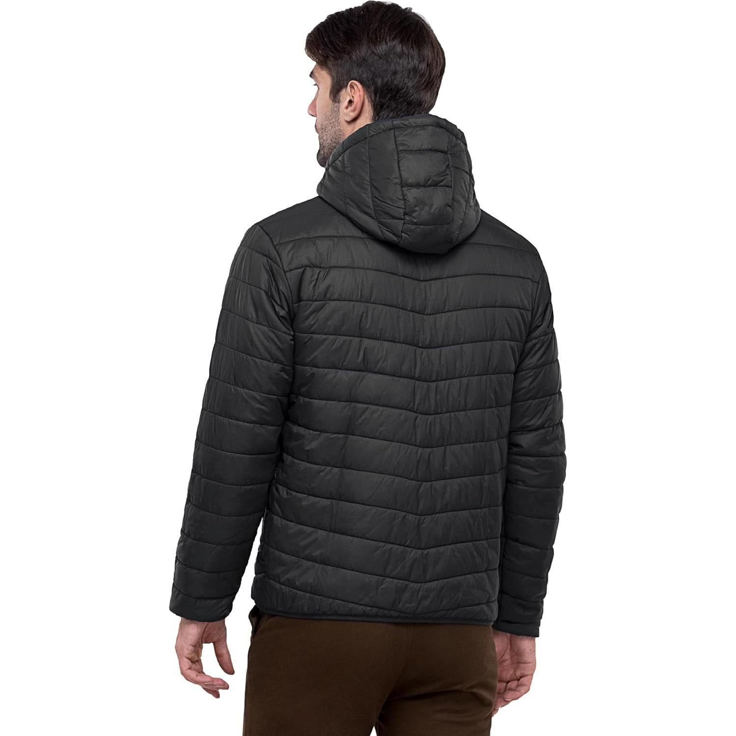 Chaqueta de invierno acolchada 33,000ft para hombre negra