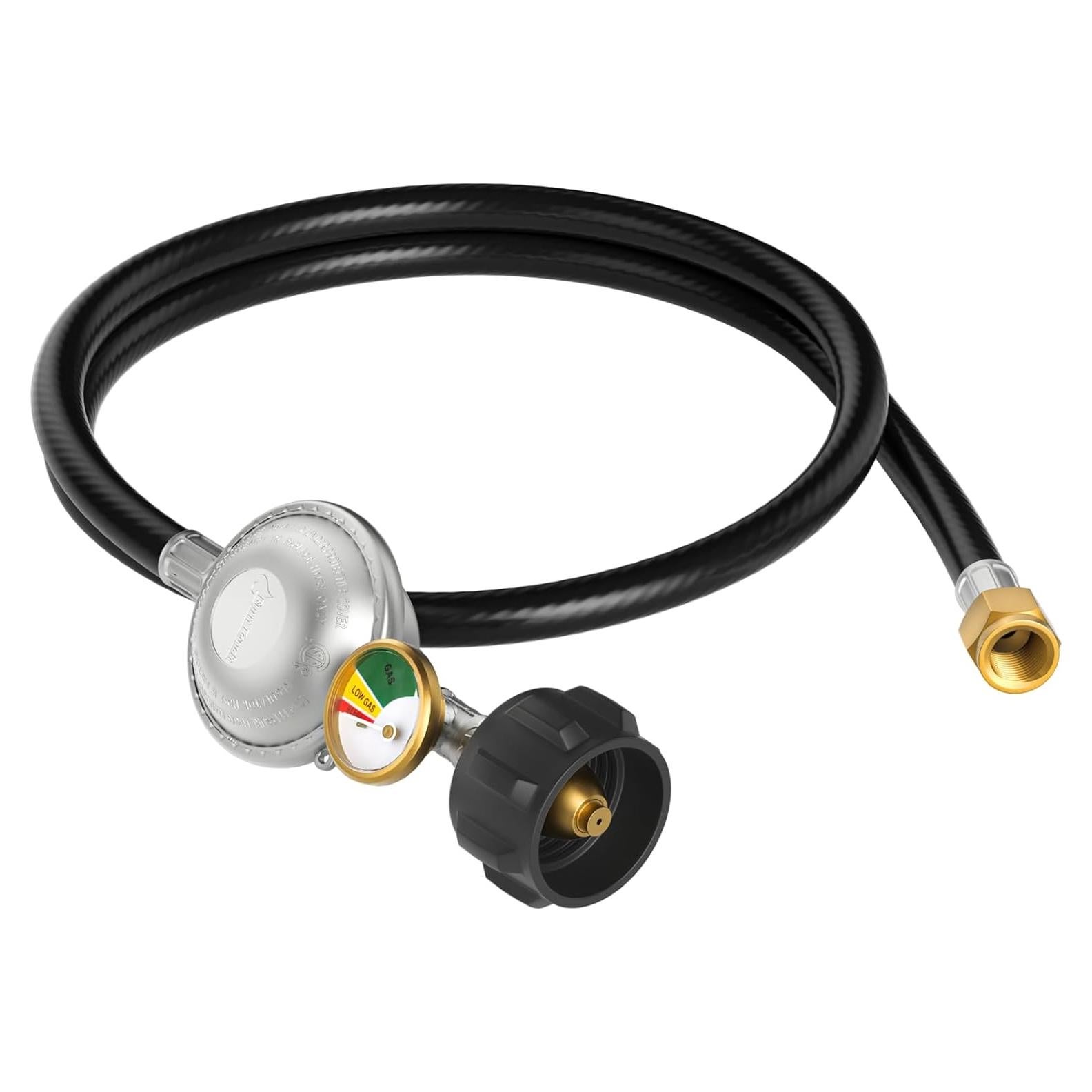 Regulador de Manguera de Propano Jakivew 3FT con Medidor