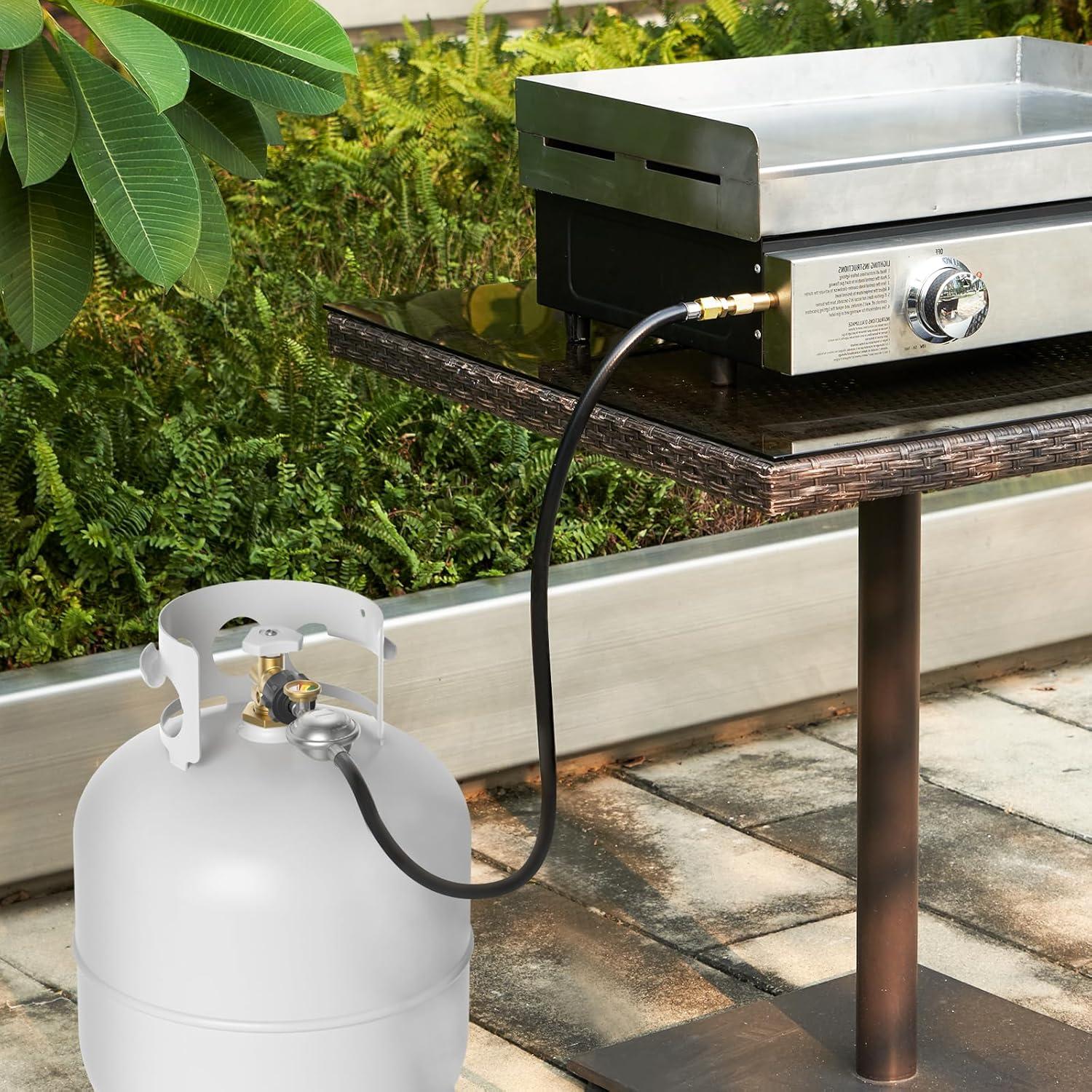 Regulador de Manguera de Propano Jakivew 3FT con Medidor